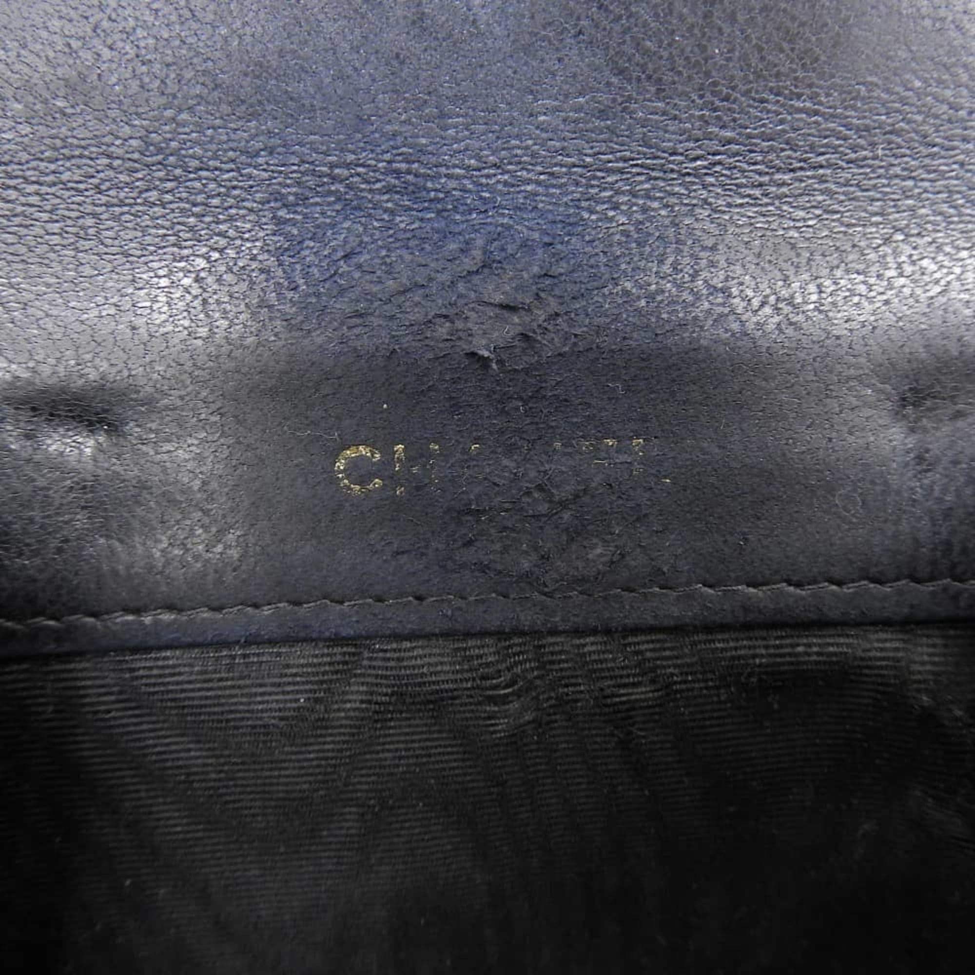 Chanel Black Grained Calfskin Wallet (Bi-Fold) (Pre-Owned)