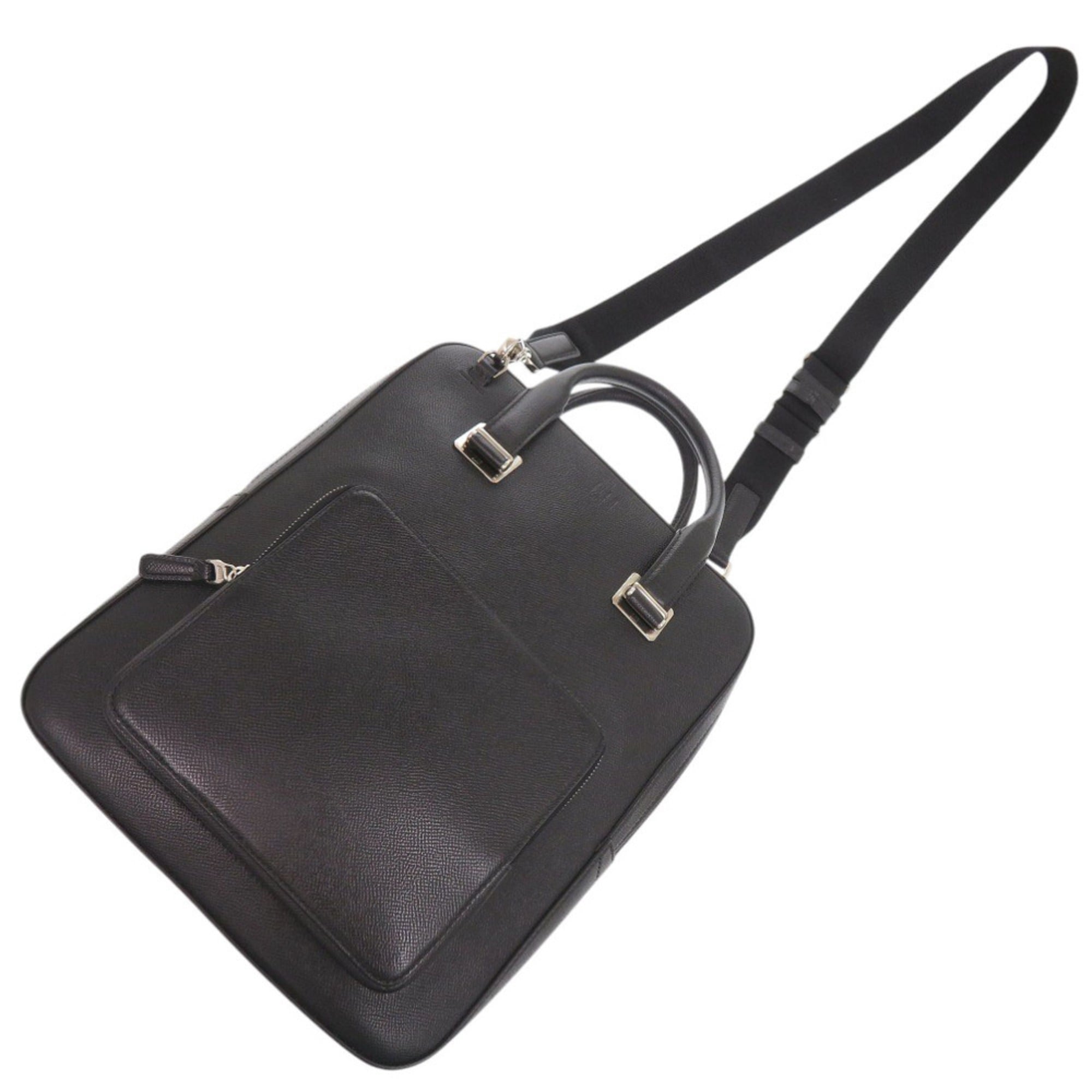 Dunhill Black Leather Shoulder Bag (Pre-Owned)
