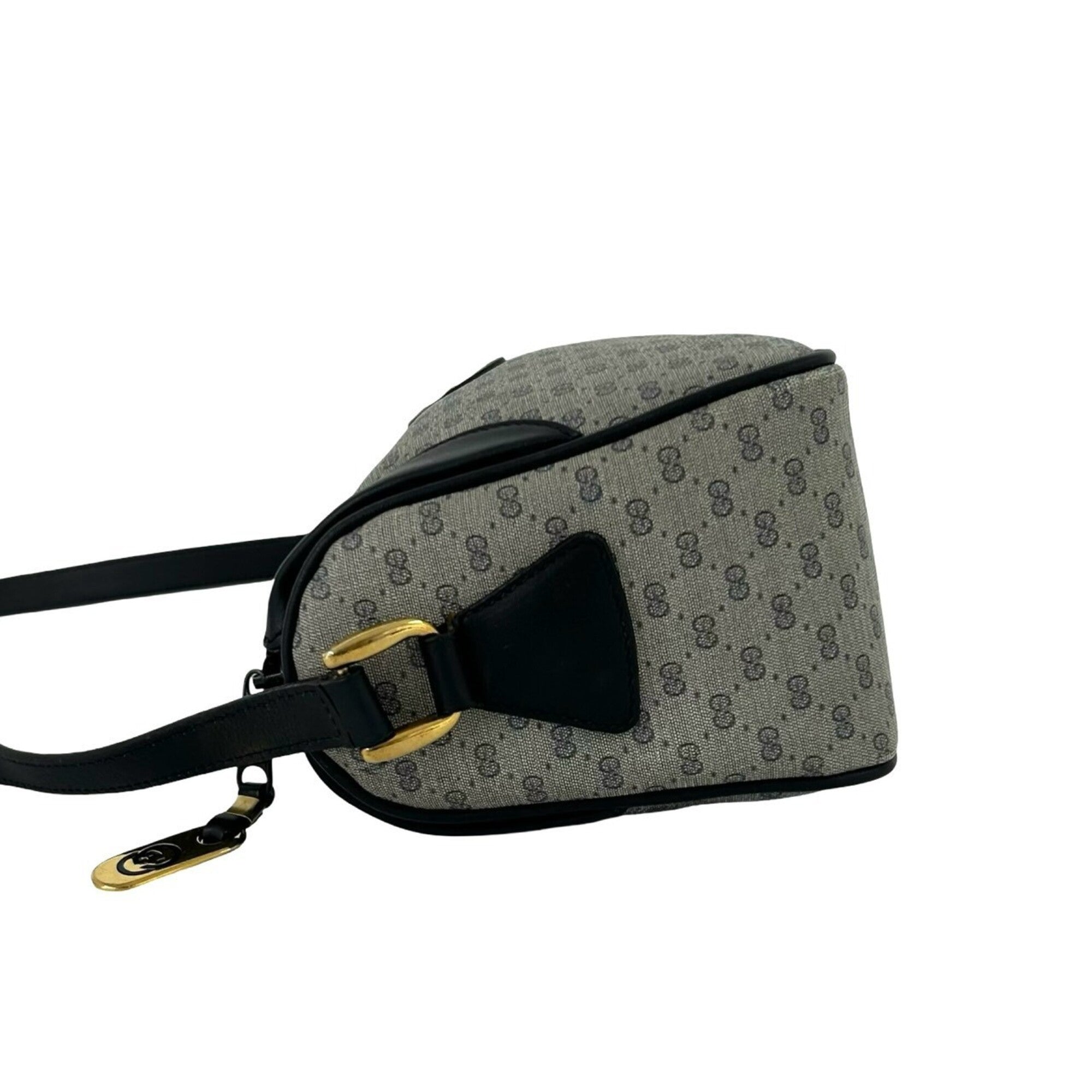 Gucci Navy Leather Pvc Pochette Shoulder Bag (Pre-Owned)