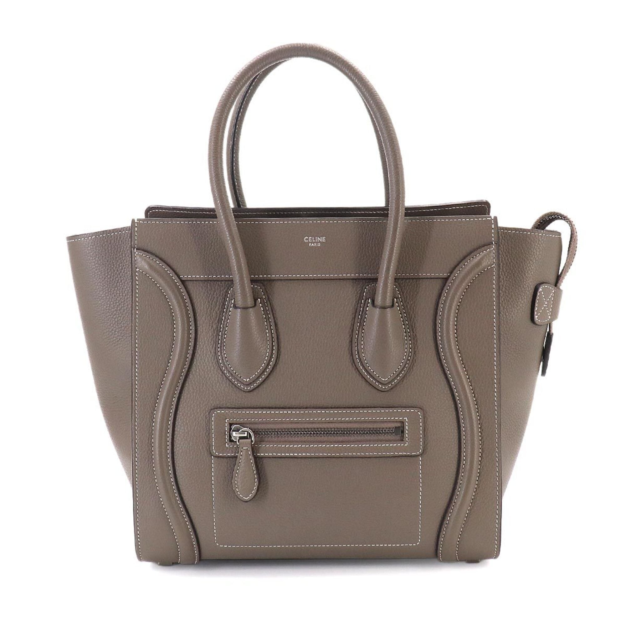 Celine Gray Leather Handbag (Pre-Owned)