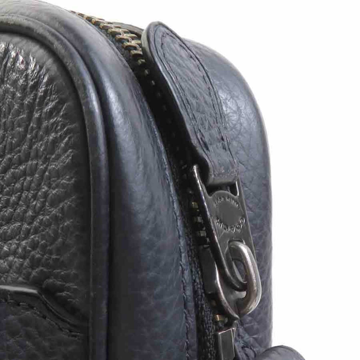 Coach Charcoal Gray Leather Shoulder Bag (Pre-Owned)