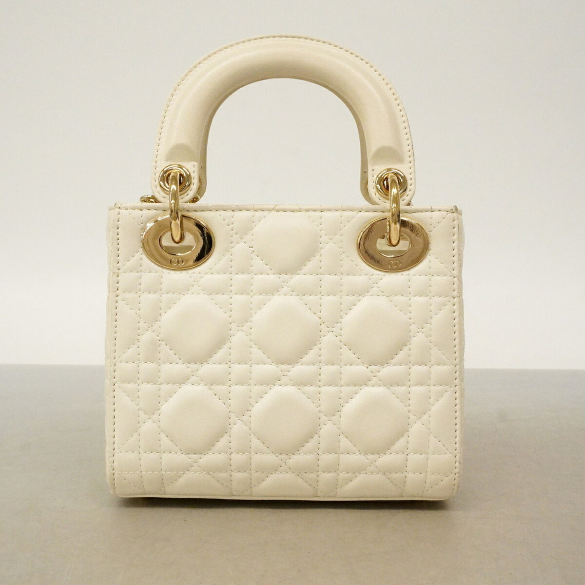 Christian Dior White Leather Handbag (Pre-Owned)