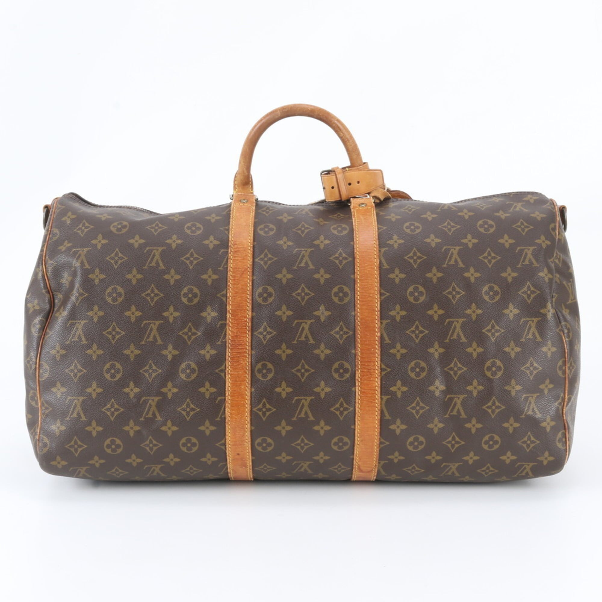 Louis Vuitton Brown Monogram Leather Coated Canvas Handbag Tote Bag (Pre-Owned)