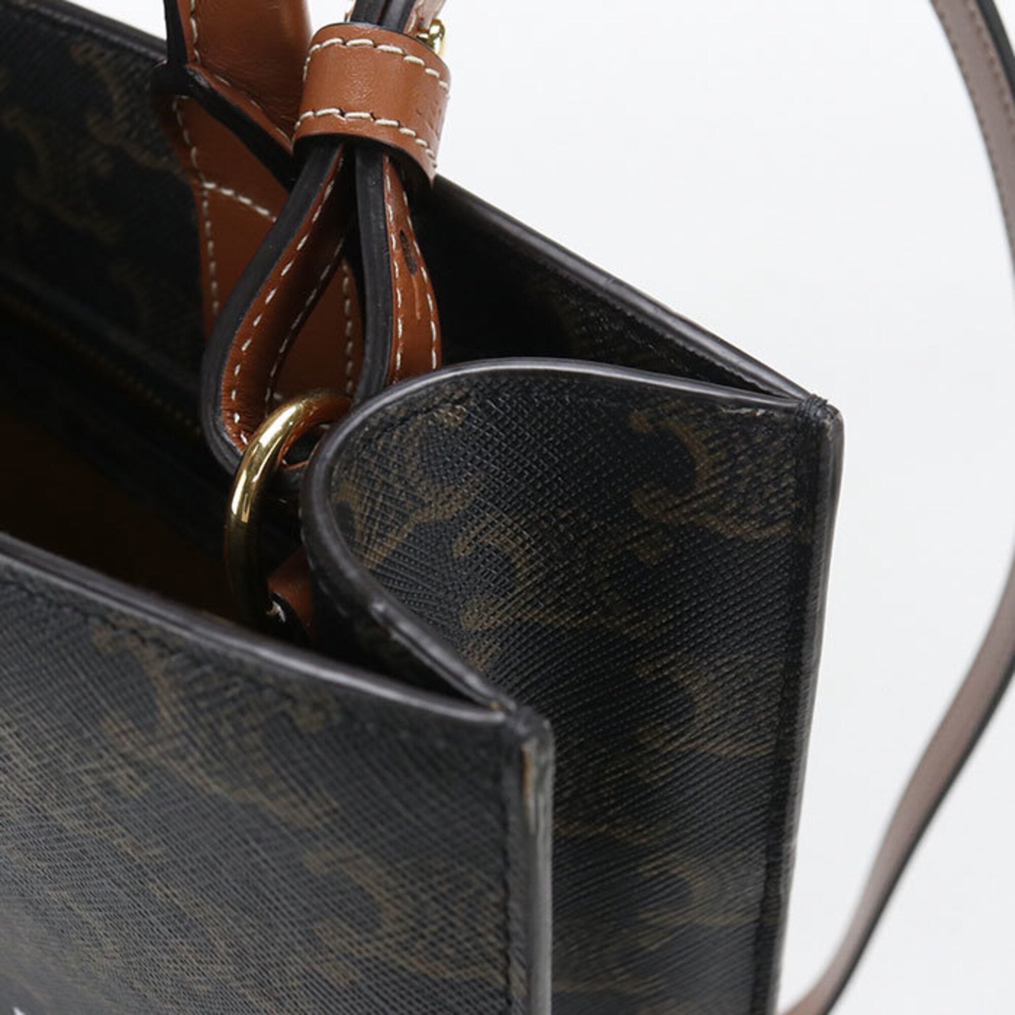 Celine Brown Pvc Tote Bag (Pre-Owned)