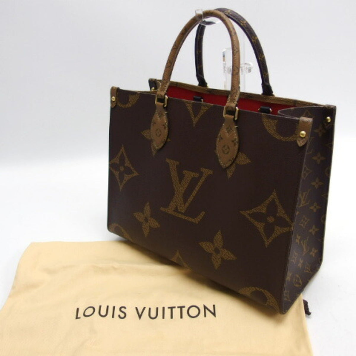 Louis Vuitton Monogram Dark Brown Marron Monogram Monogram Reverse Shoulder Bag Tote Bag (Pre-Owned)