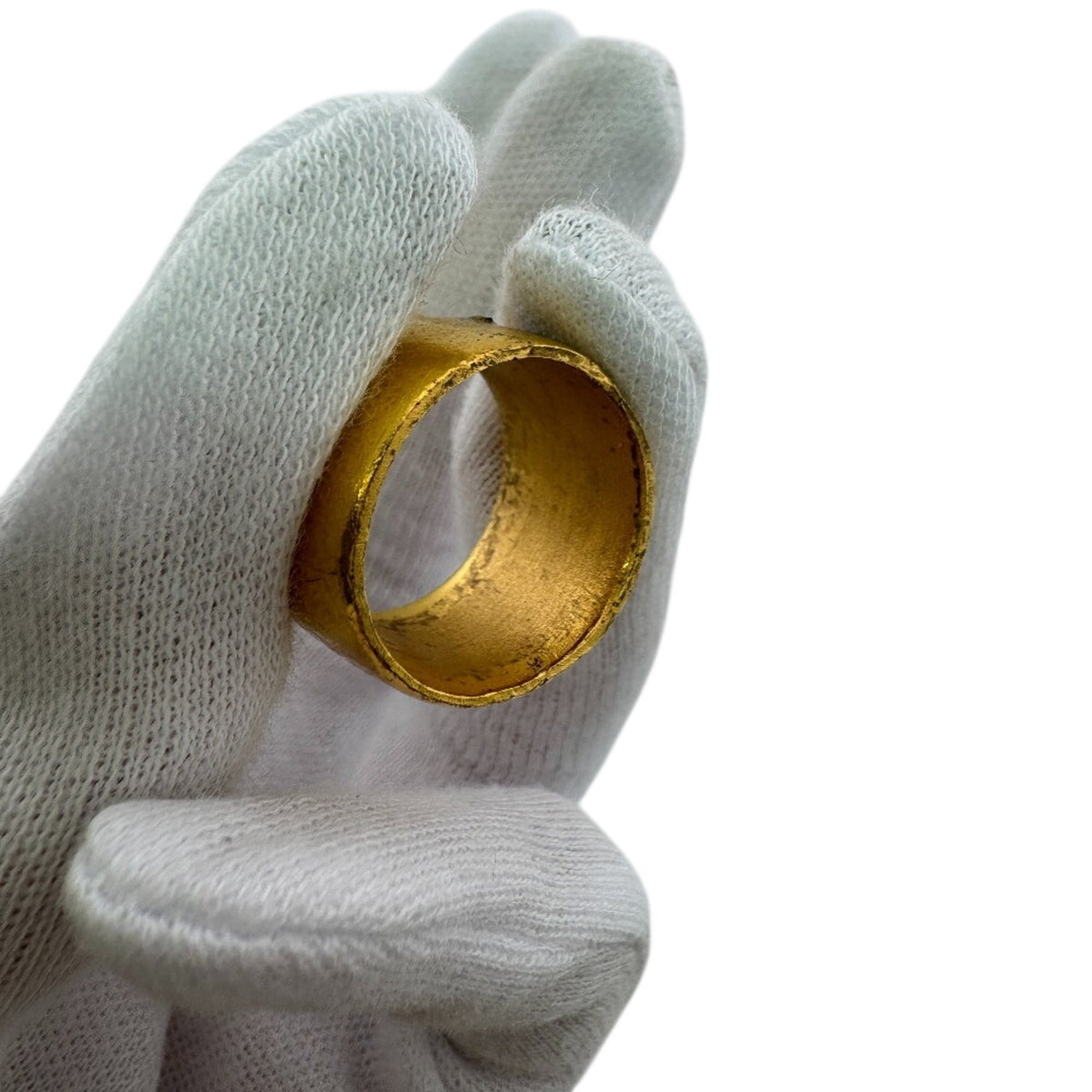 Chanel Gold Black Band Ring (Pre-Owned)