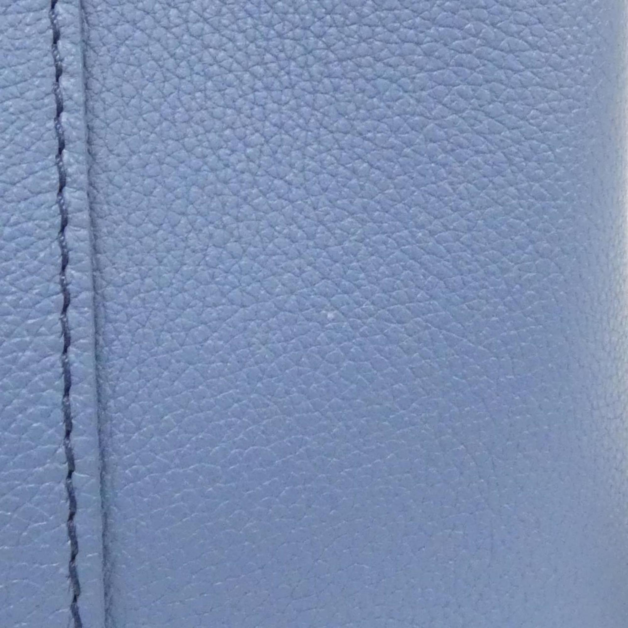 Louis Vuitton Blue Jean Leather Shoulder Bag (Pre-Owned)