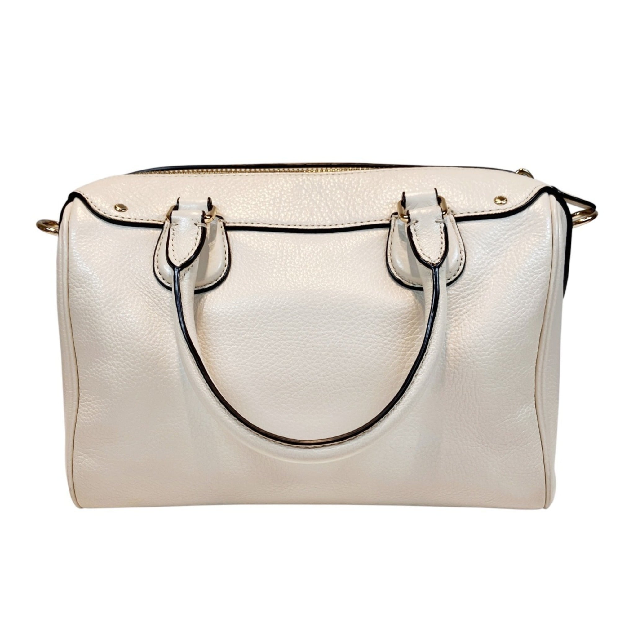 Coach White Leather Handbag (Pre-Owned)