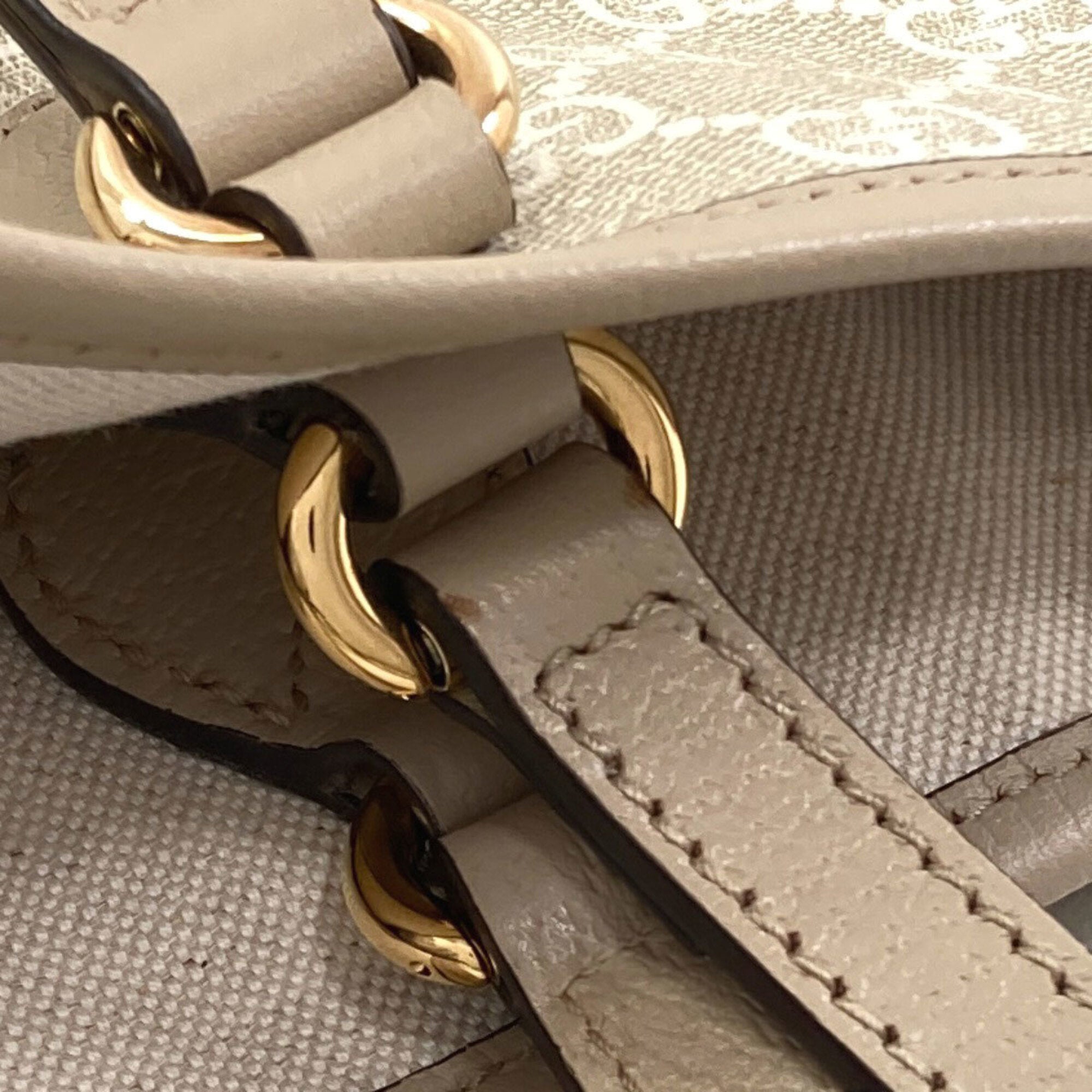 Gucci Beige Pvc Tote Bag (Pre-Owned)
