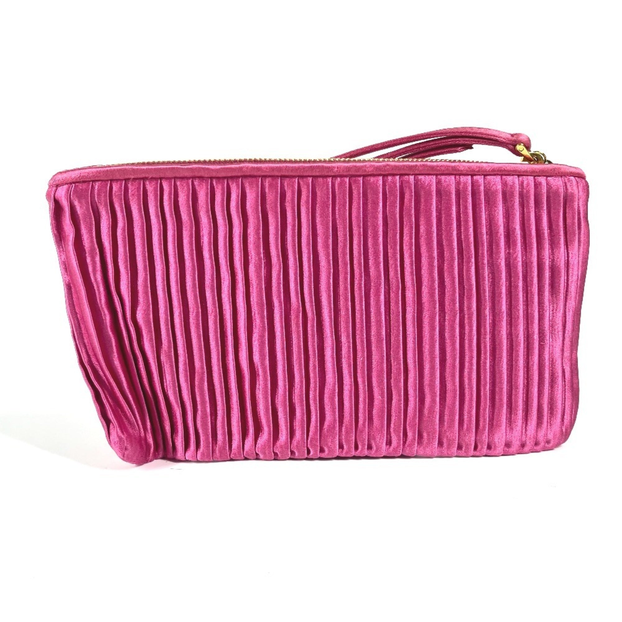 Miu Miu Pink Rayon Silk Clutch Bag Pouch (Pre-Owned)
