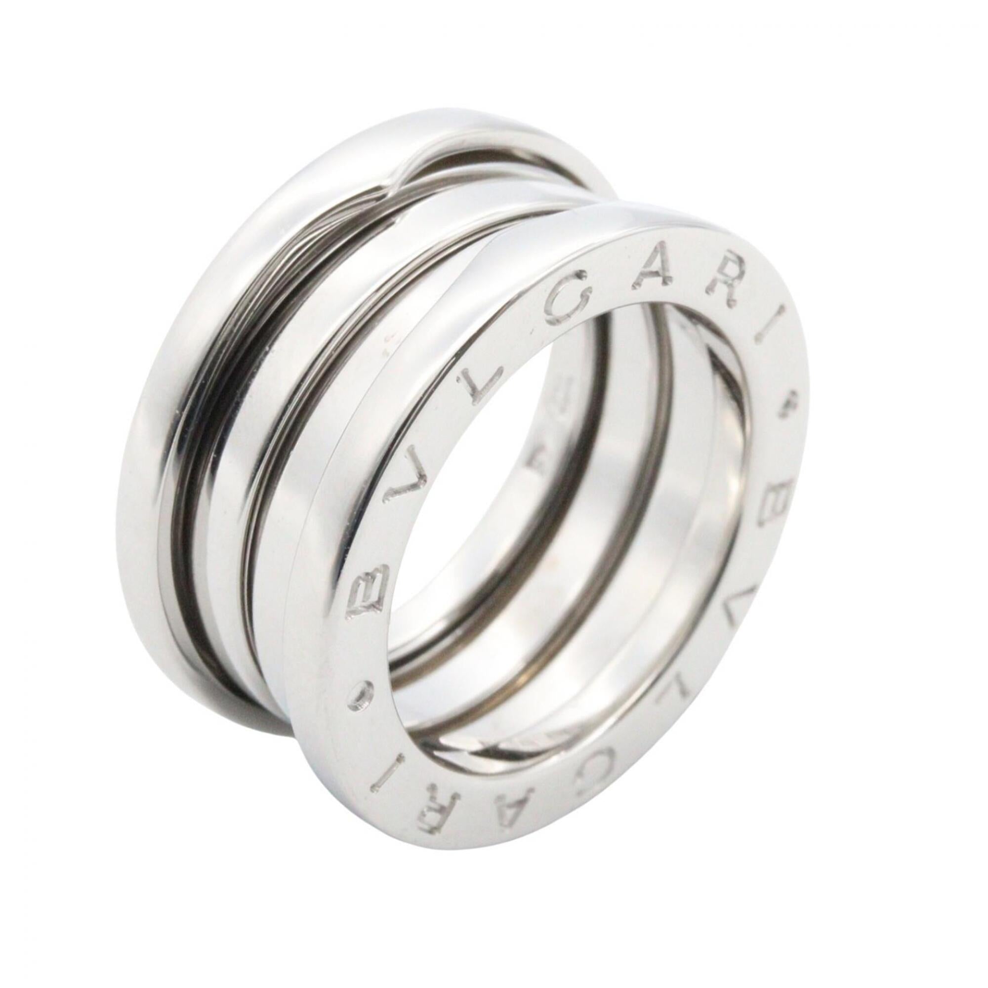 Bvlgari Silver White Gold (18K) Band Ring (Pre-Owned)