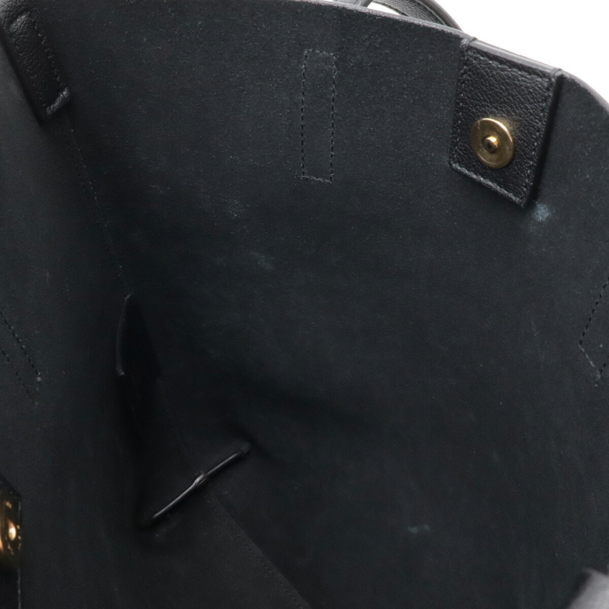 Yves Saint Laurent Black Leather Shoulder Bag Tote Bag (Pre-Owned)