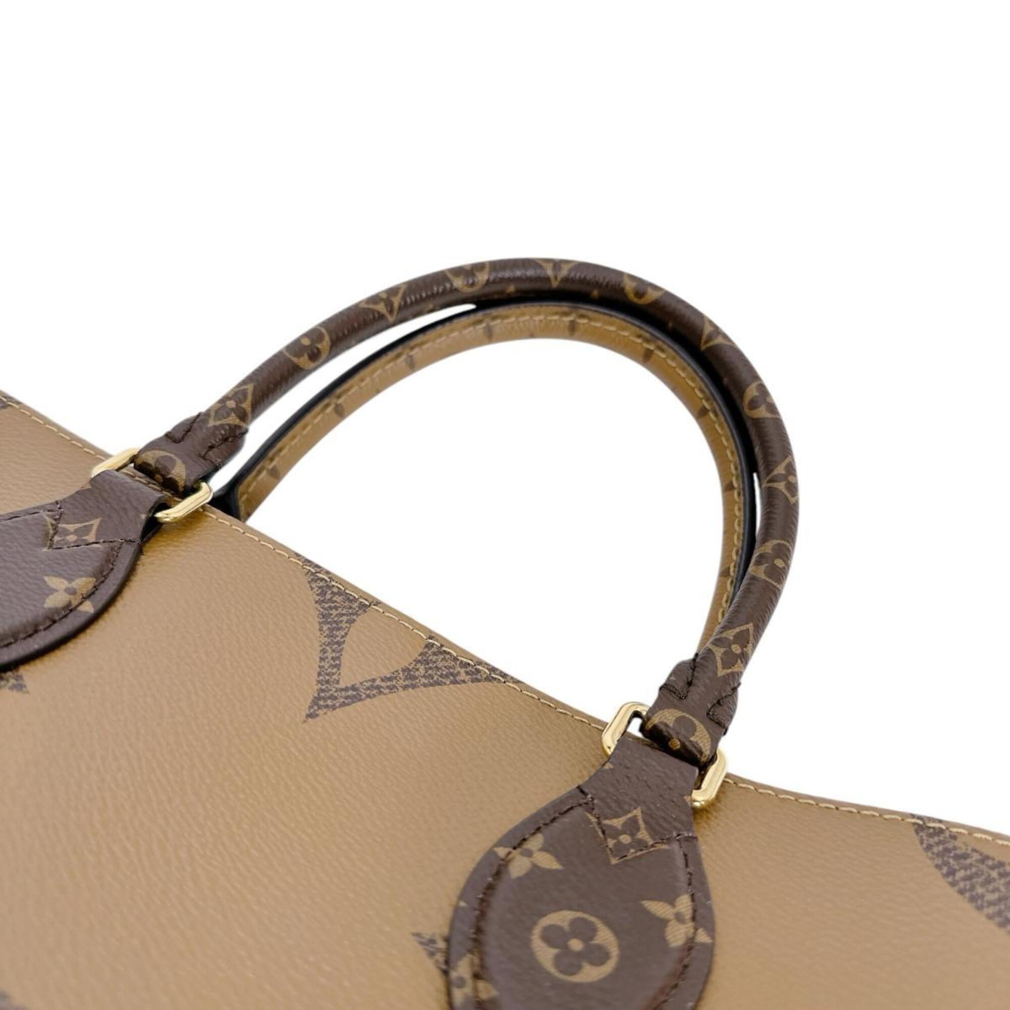 Louis Vuitton Brown Monogram Canvas Handbag Tote Bag (Pre-Owned)