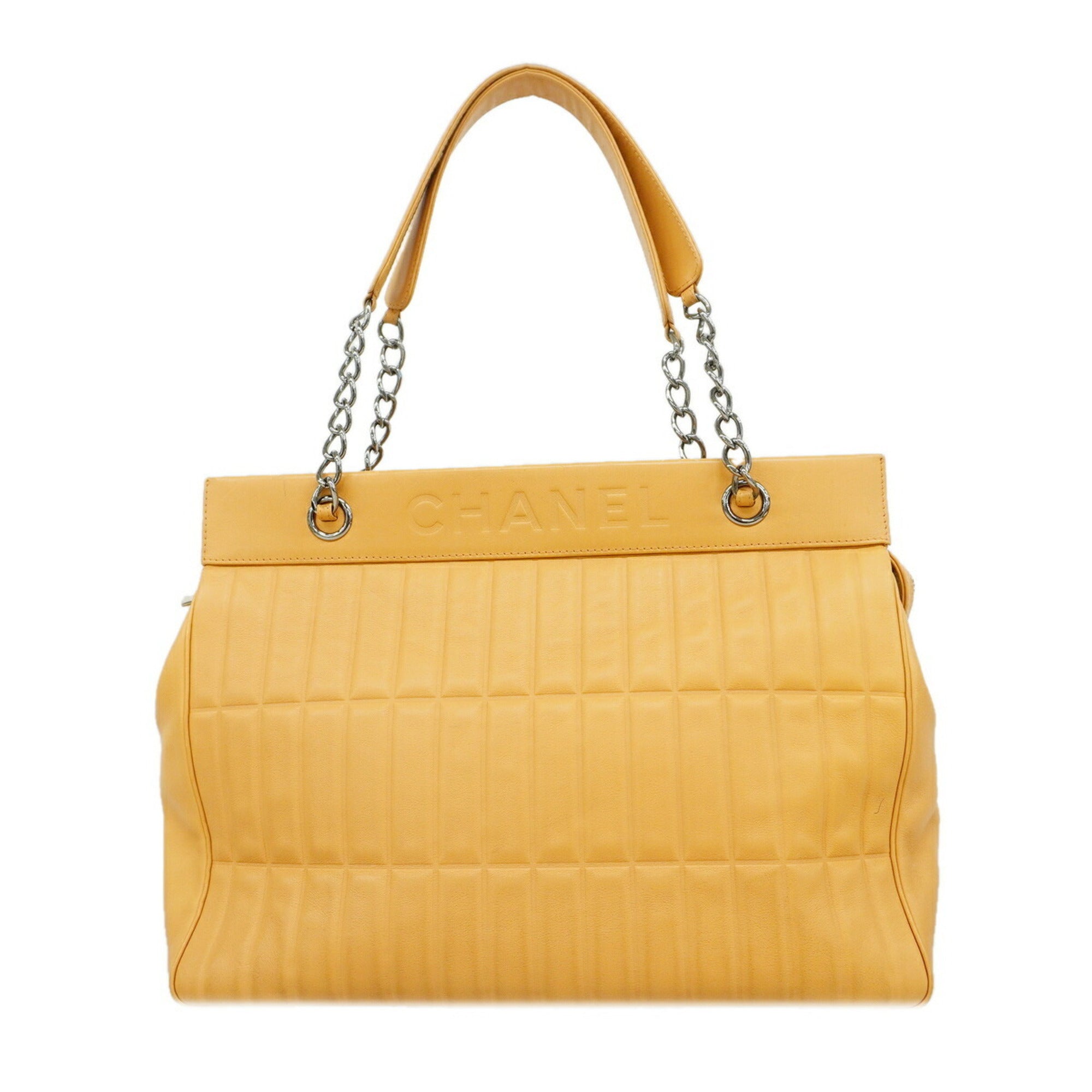 Chanel Beige Leather Tote Bag (Pre-Owned)