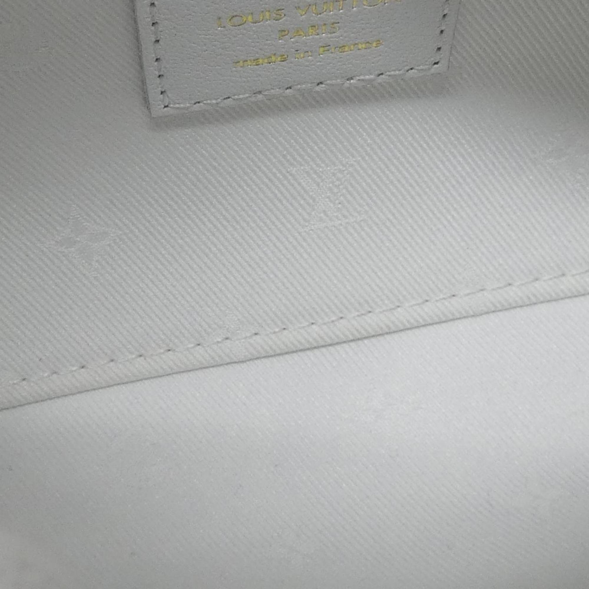 Louis Vuitton Gold Leather Shoulder Bag (Pre-Owned)