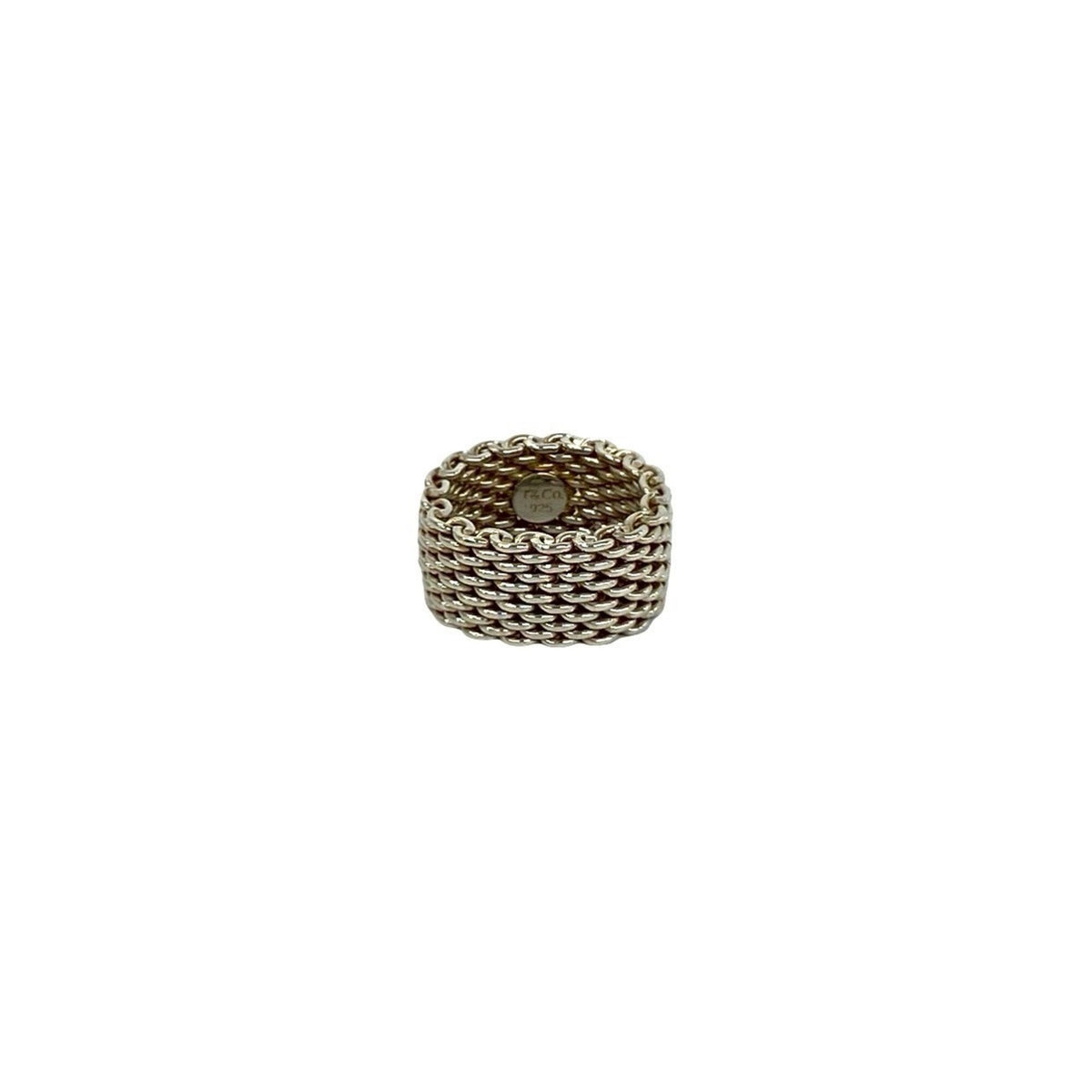 Tiffany Silver Silver 925 Band Ring (Pre-Owned)