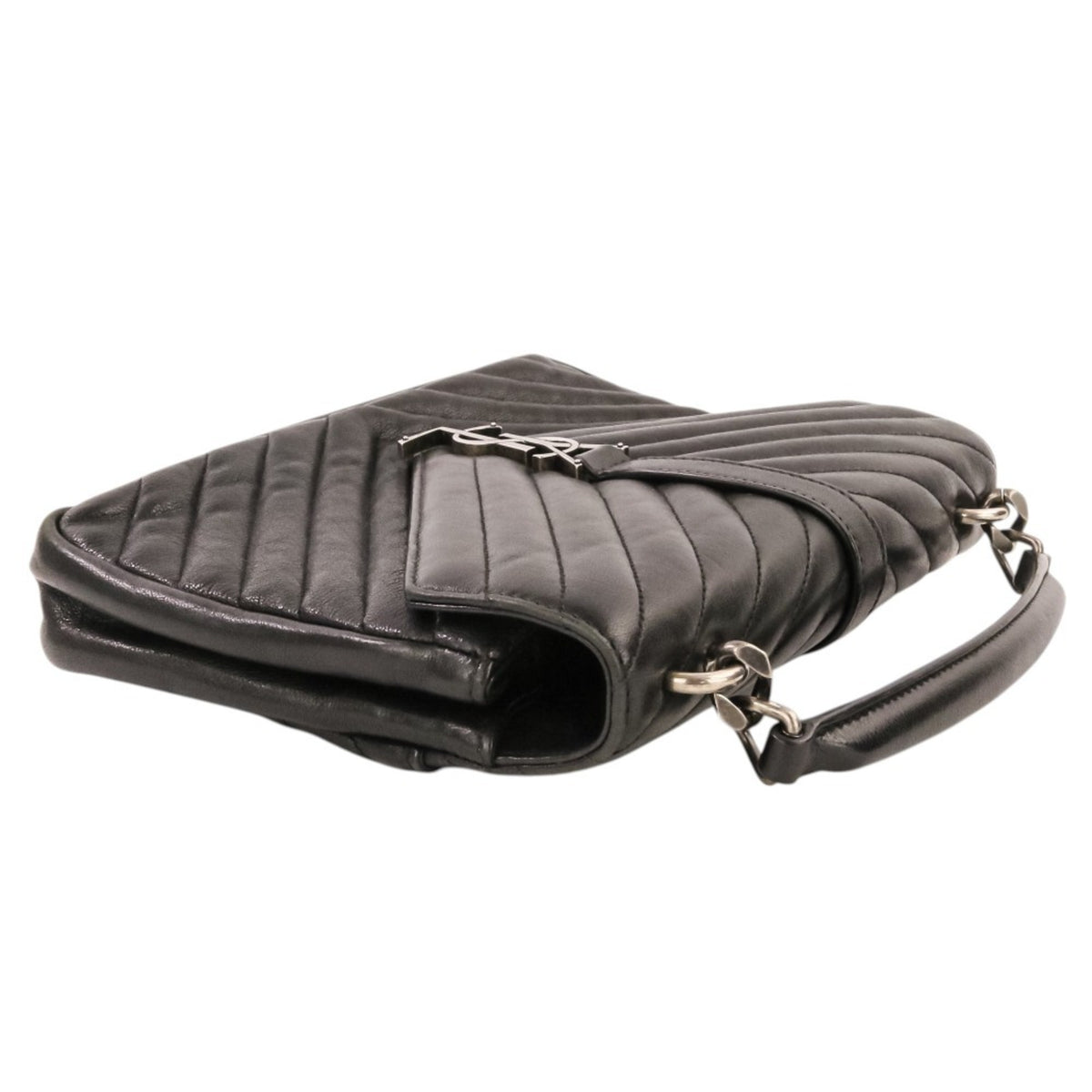 Yves Saint Laurent Black Leather Shoulder Bag (Pre-Owned)
