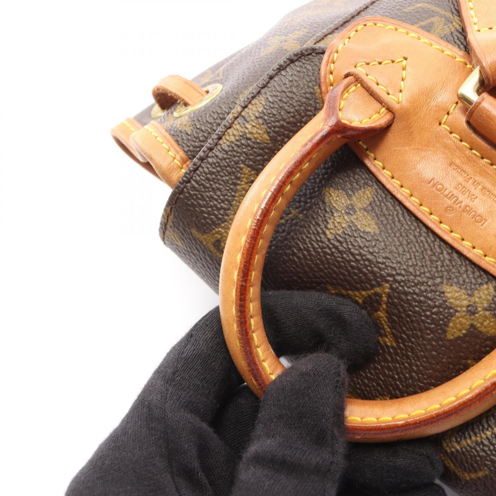Louis Vuitton Brown Monogram Monogram Leather Backpack Handbag (Pre-Owned)