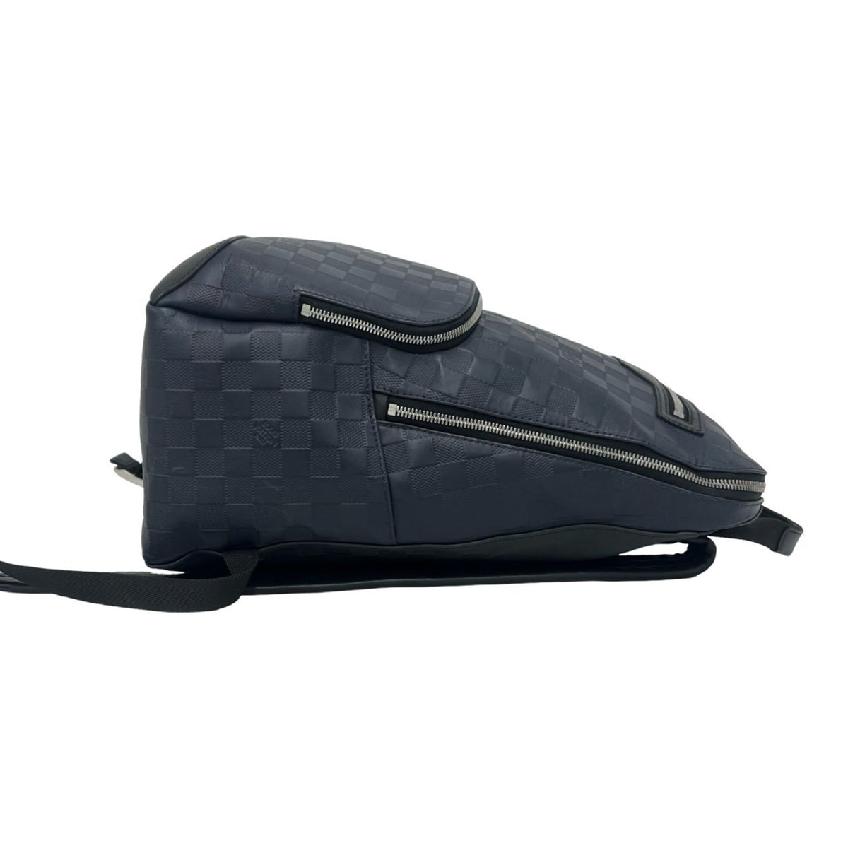 Louis Vuitton Black Navy Leather Backpack (Pre-Owned)