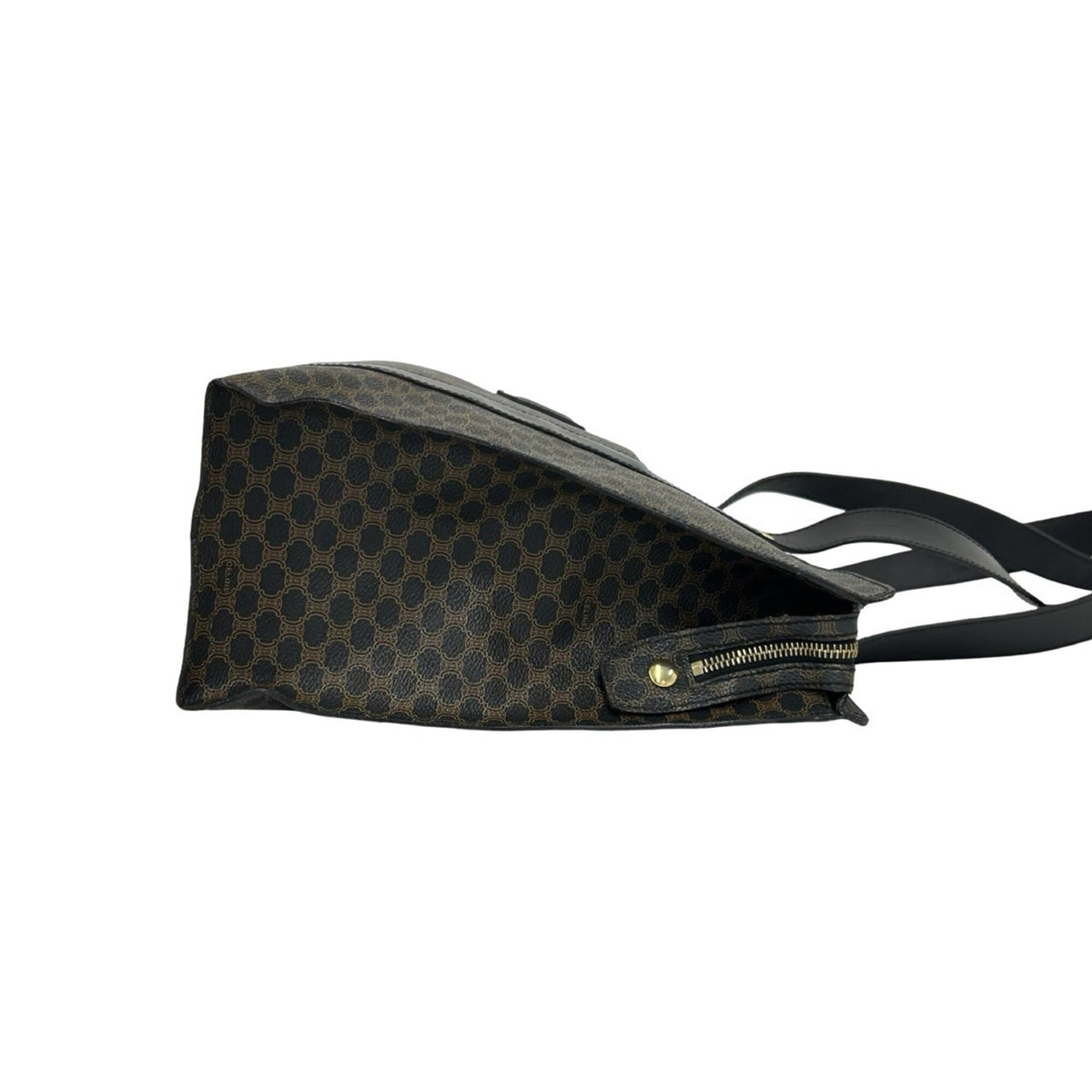 Celine Black Brown Pvc Leather Handbag Tote Bag (Pre-Owned)