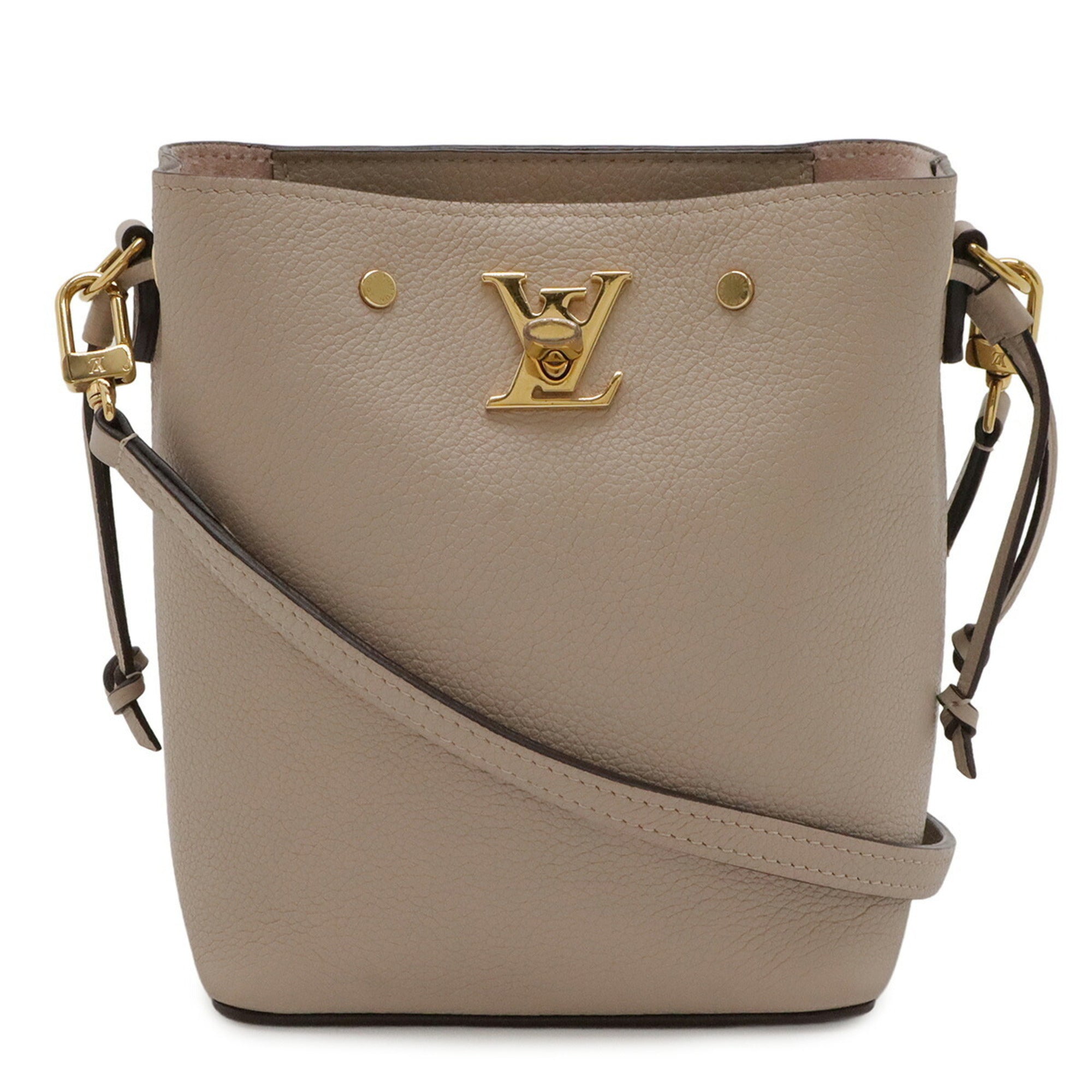 Louis Vuitton Beige Leather Shoulder Bag (Pre-Owned)