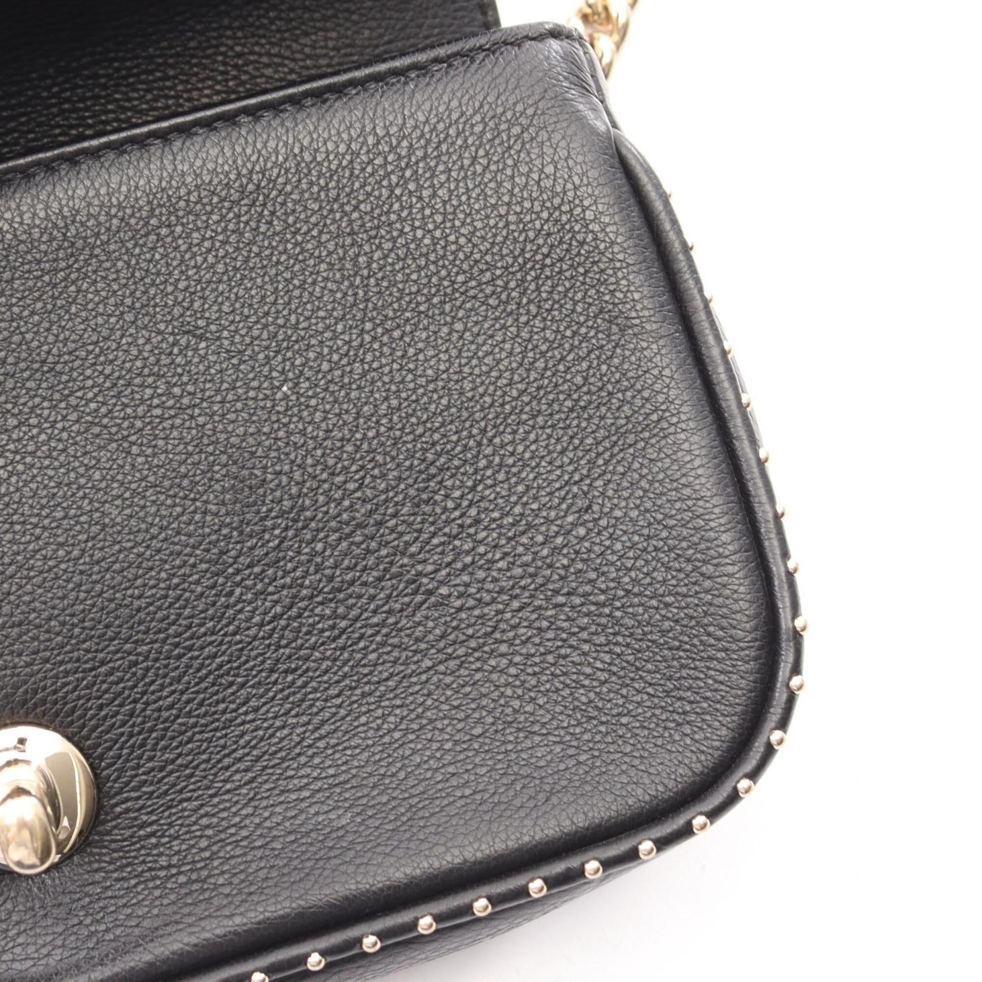 Chanel Black Grained Calfskin Handbag Shoulder Bag (Pre-Owned)