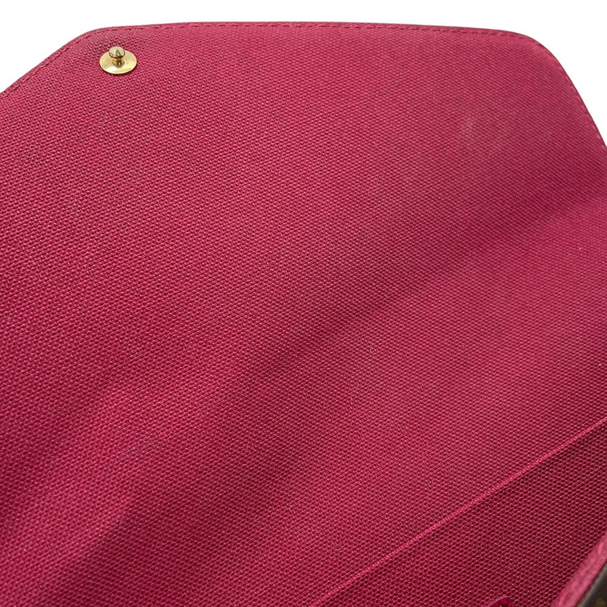 Louis Vuitton Monogram Fuchsia Monogram Pochette Shoulder Bag (Pre-Owned)
