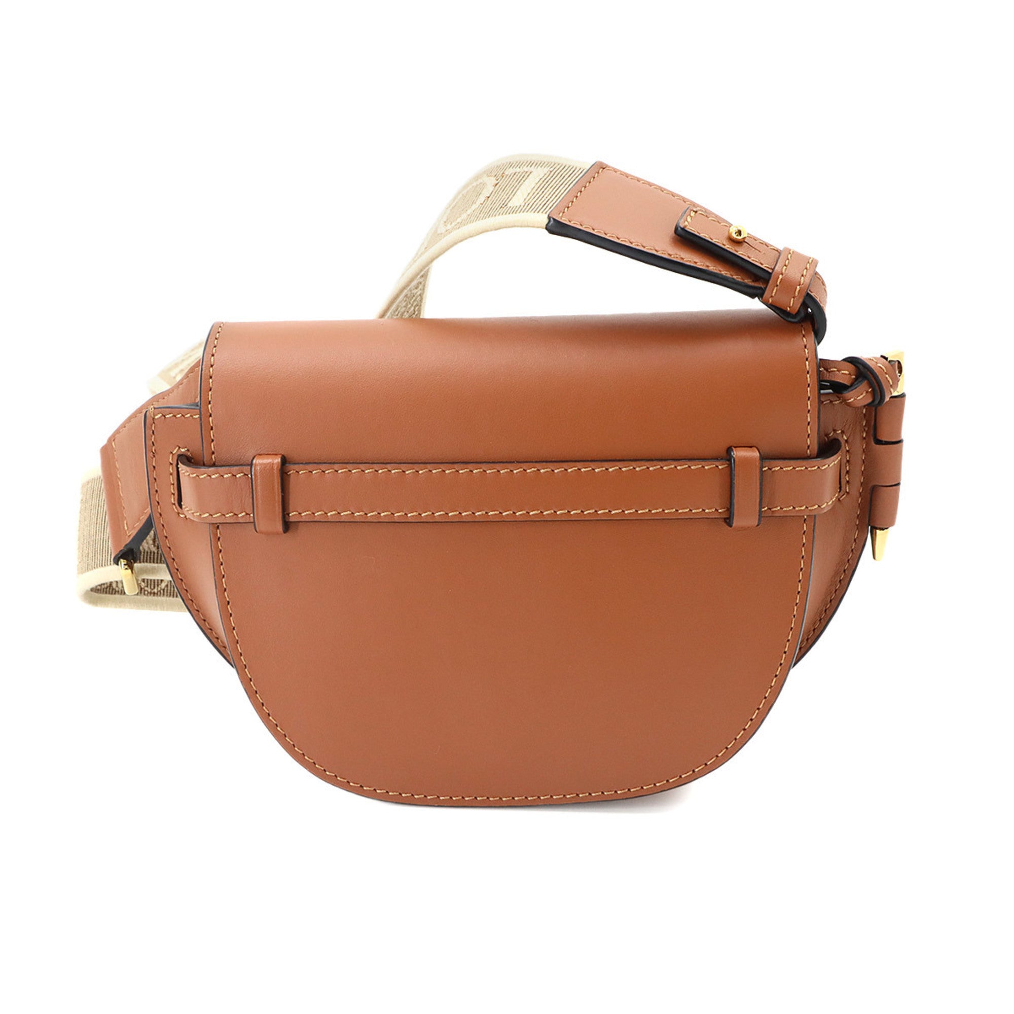 Loewe Brown Leather Handbag Shoulder Bag (Pre-Owned)
