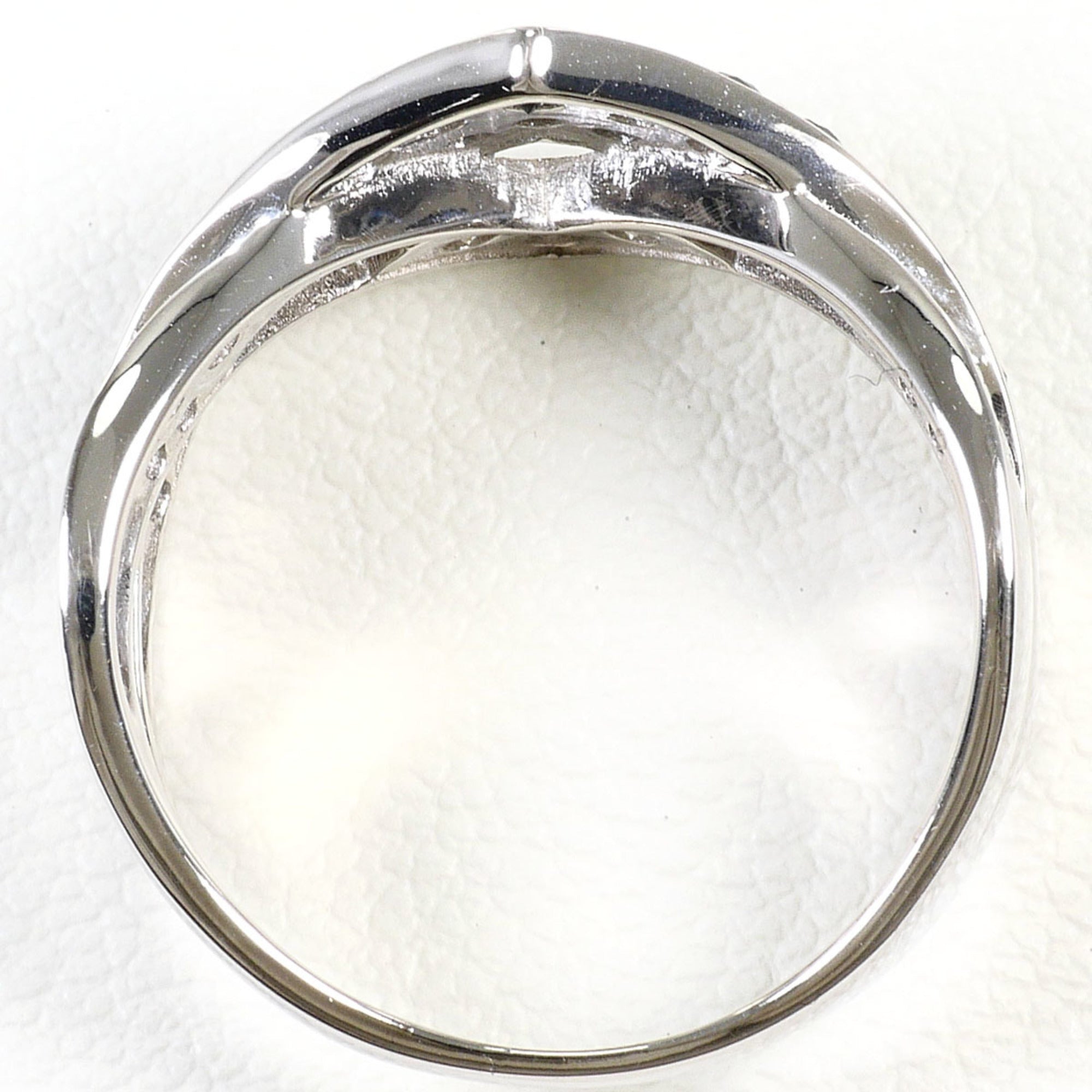 Unbranded Black White Gold White Gold (18K) Band Ring (Pre-Owned)