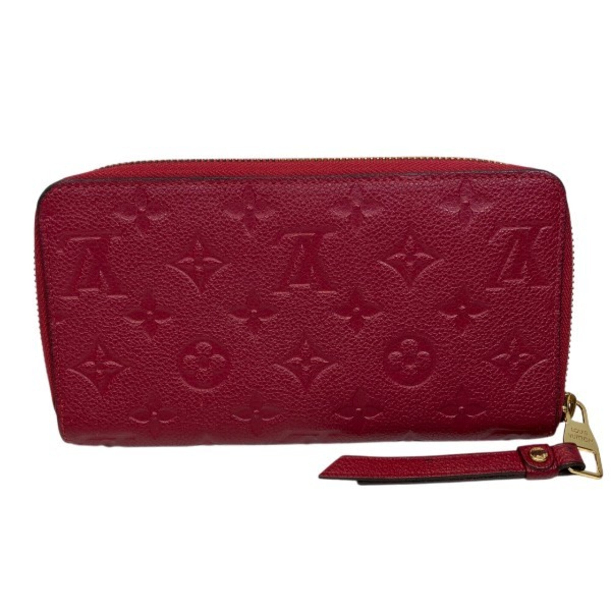Louis Vuitton Monogram Empreinte Jaipur Pink Leather Long Wallet (Bi-Fold) (Pre-Owned)