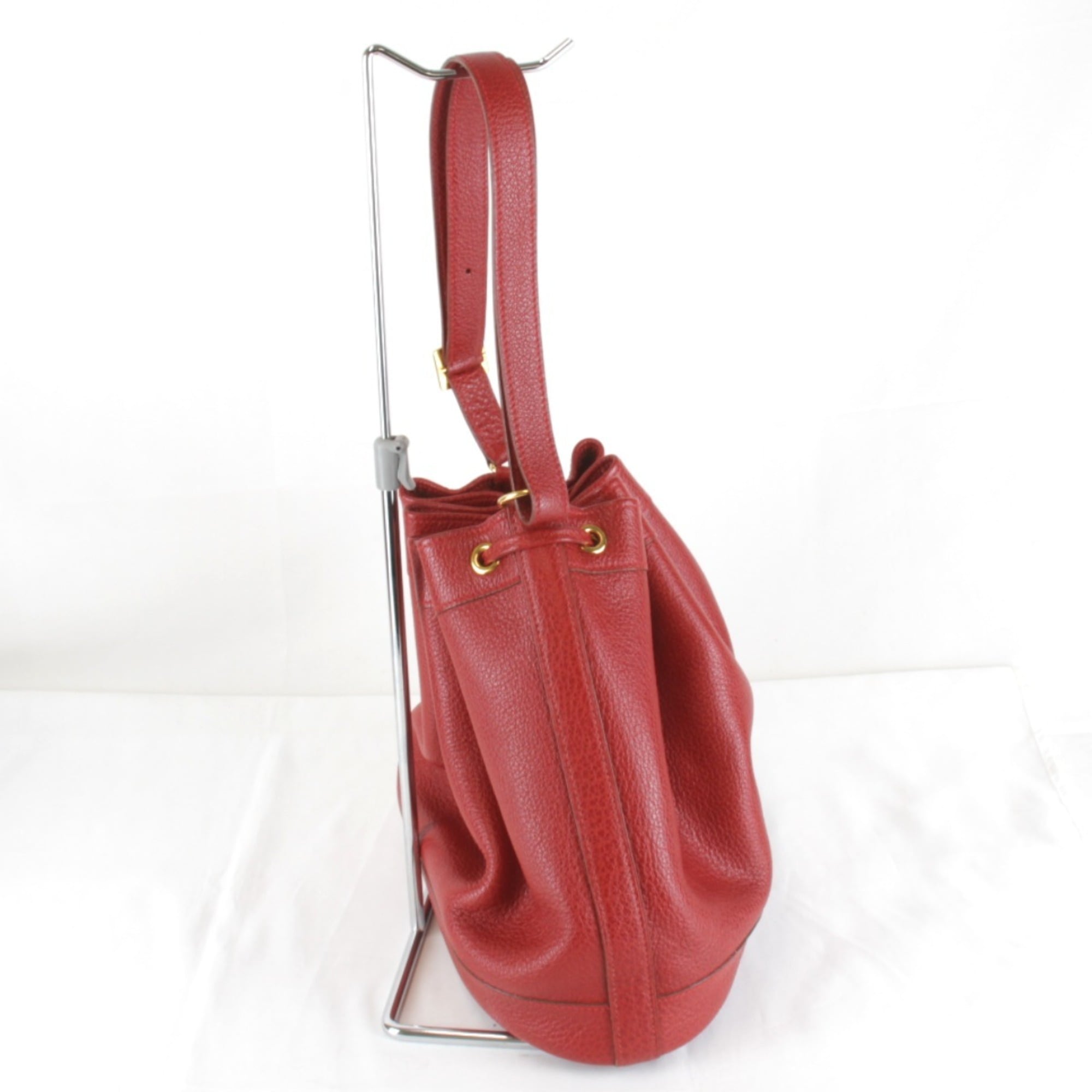 Hermes Red Color Leather Shoulder Bag (Pre-Owned)