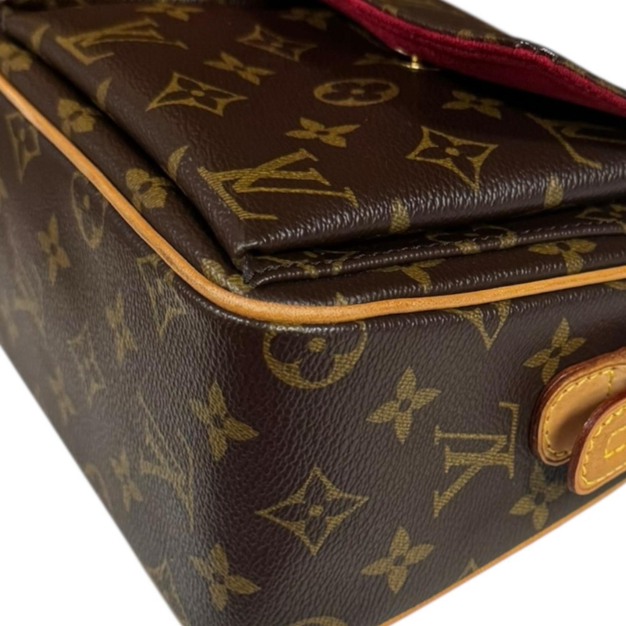 Louis Vuitton Brown Monogram Canvas Shoulder Bag (Pre-Owned)