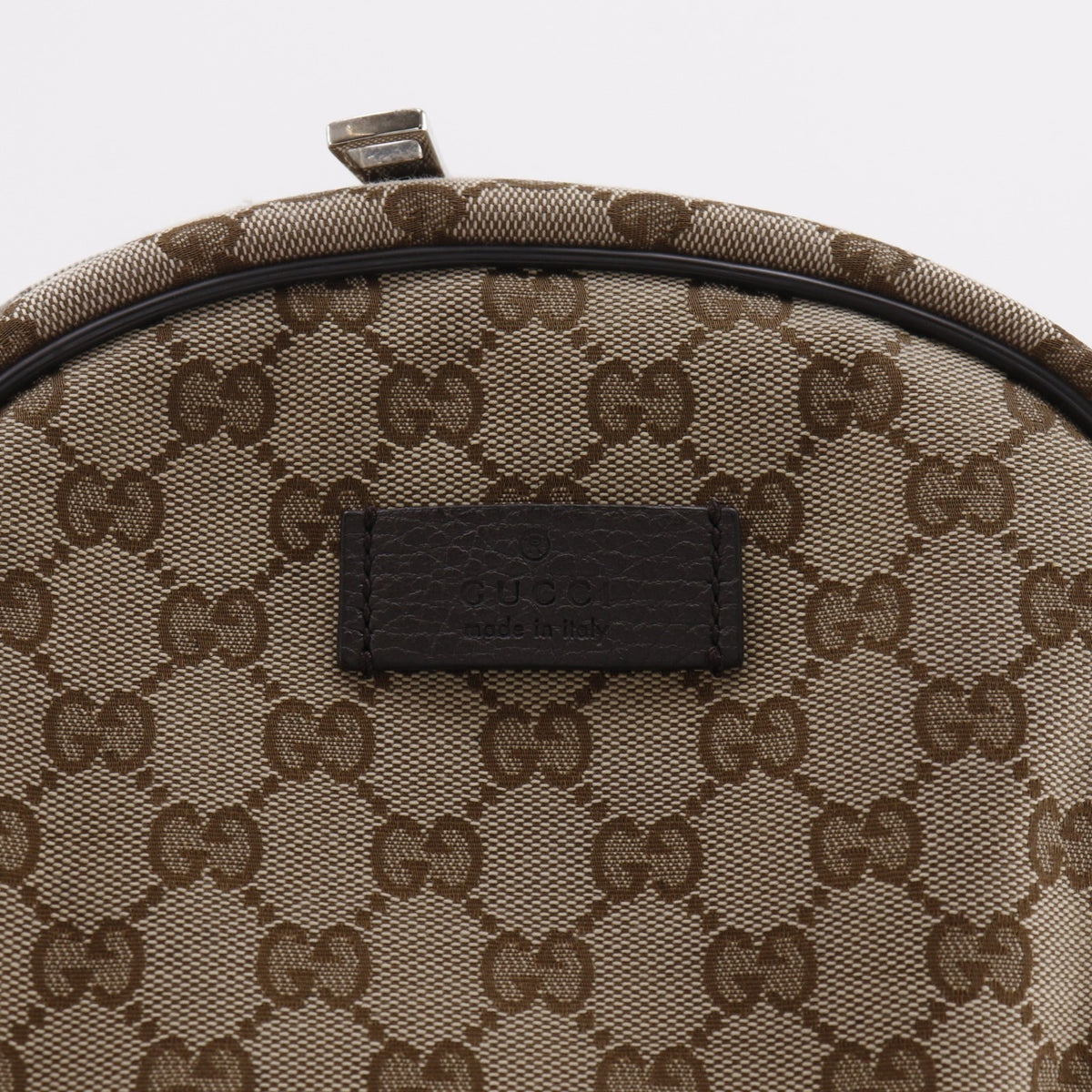 Gucci Gg Canvas Brown Gg Canvas Backpack (Pre-Owned)