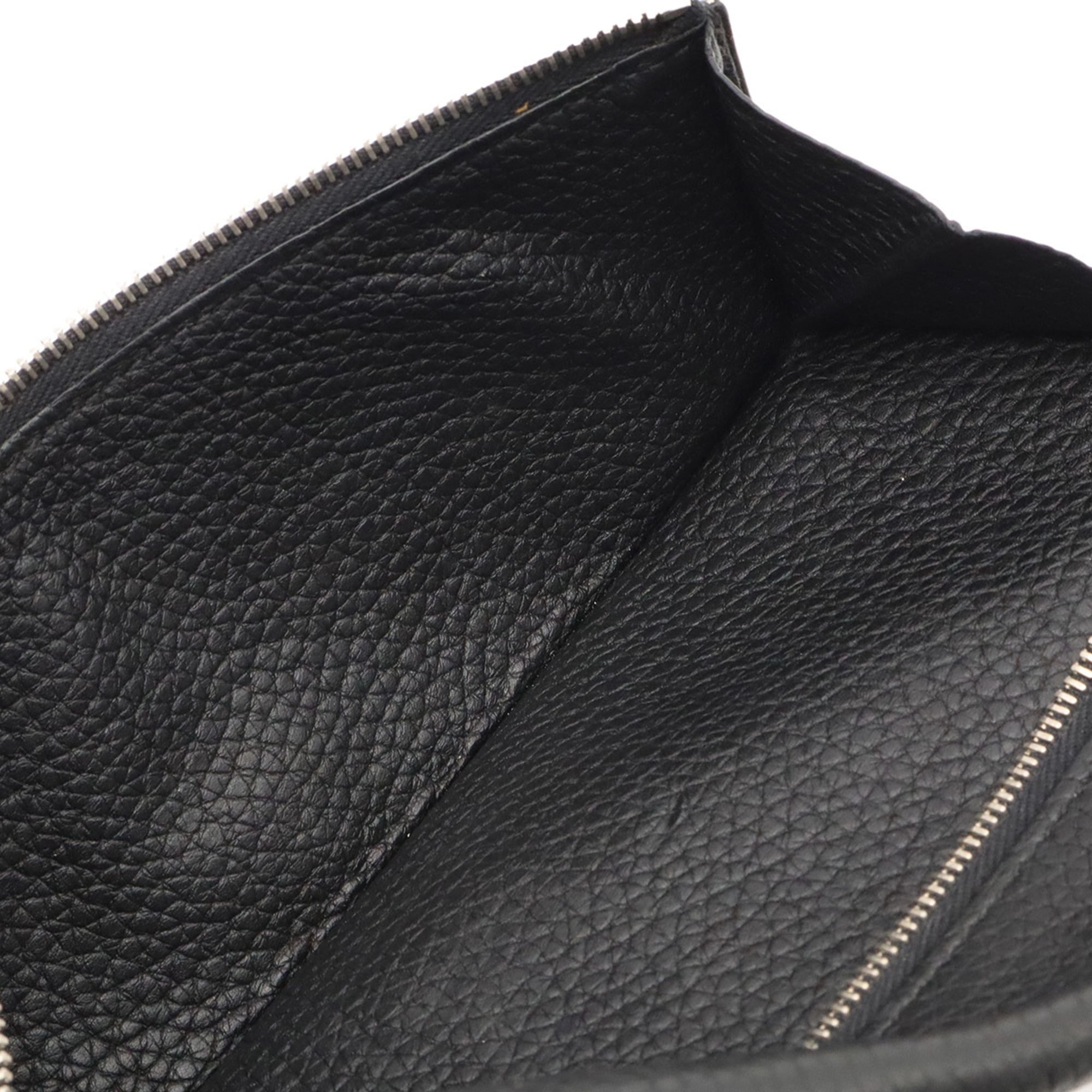 Hermes Black Togo Leather Long Wallet (Bi-Fold) (Pre-Owned)
