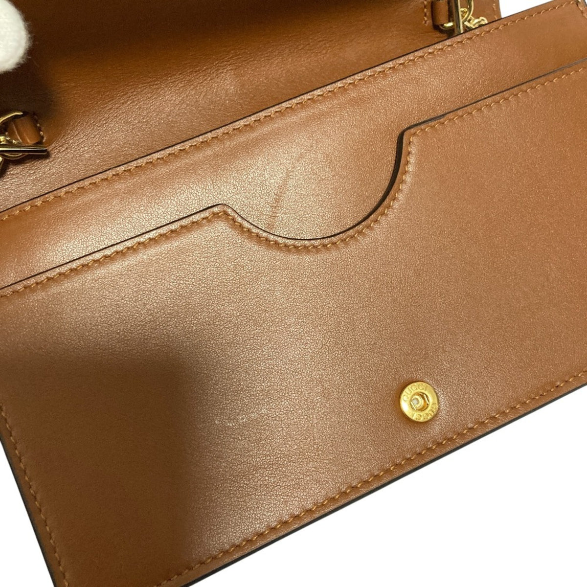 Gucci Brown Leather Shoulder Bag (Pre-Owned)