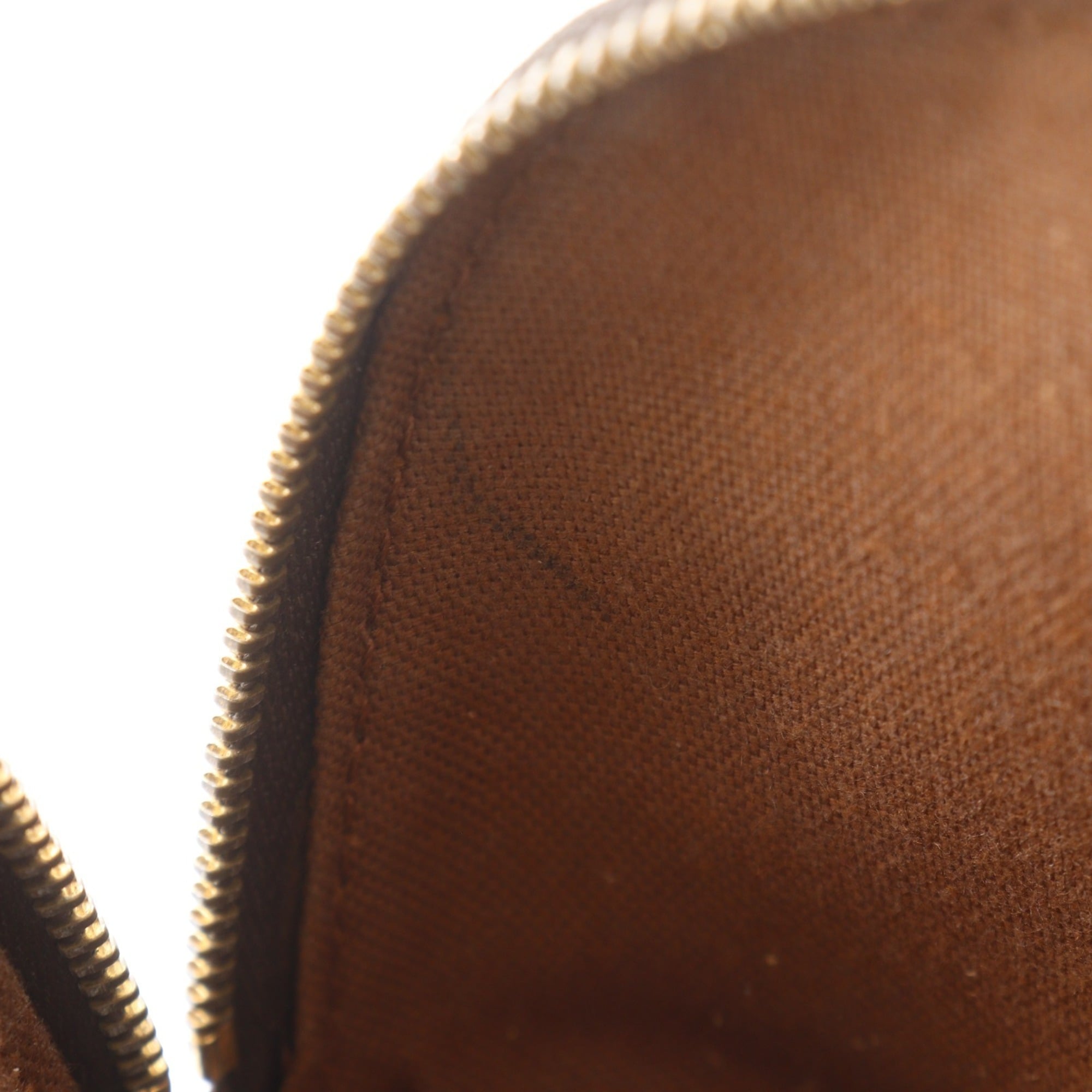 Louis Vuitton Brown Monogram Leather Pouch (Pre-Owned)