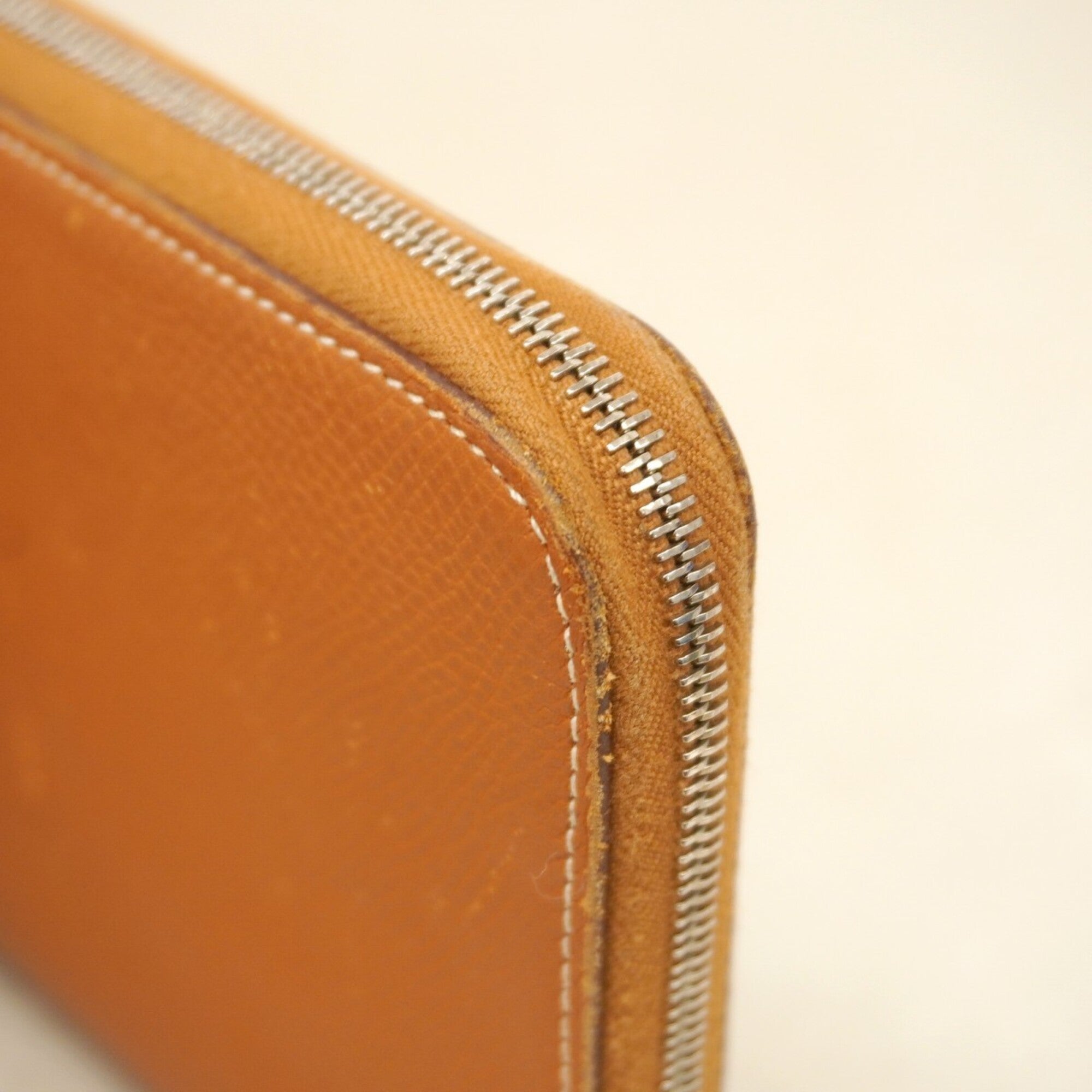 Hermes Gold Epsom Leather Long Wallet (Bi-Fold) (Pre-Owned)