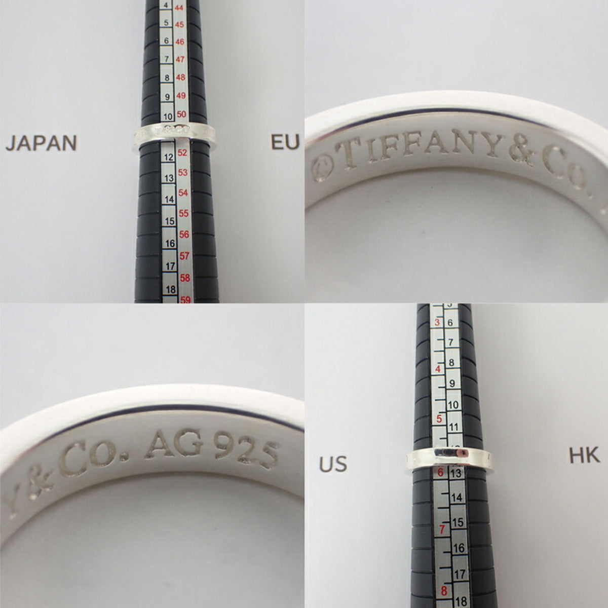 Tiffany Sterling Silver 925 Band Ring (Pre-Owned)