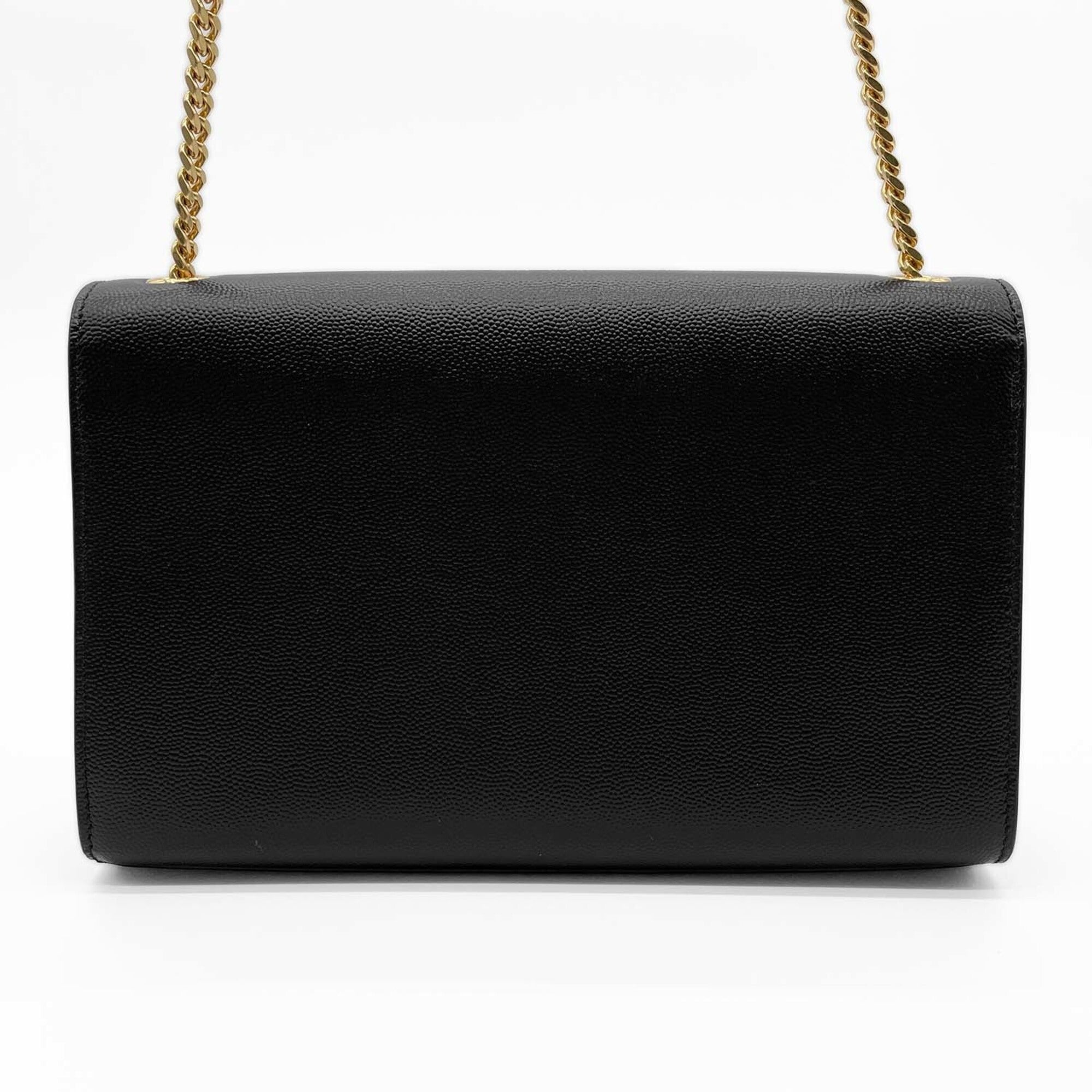 Saint Laurent Black Leather Shoulder Bag (Pre-Owned)