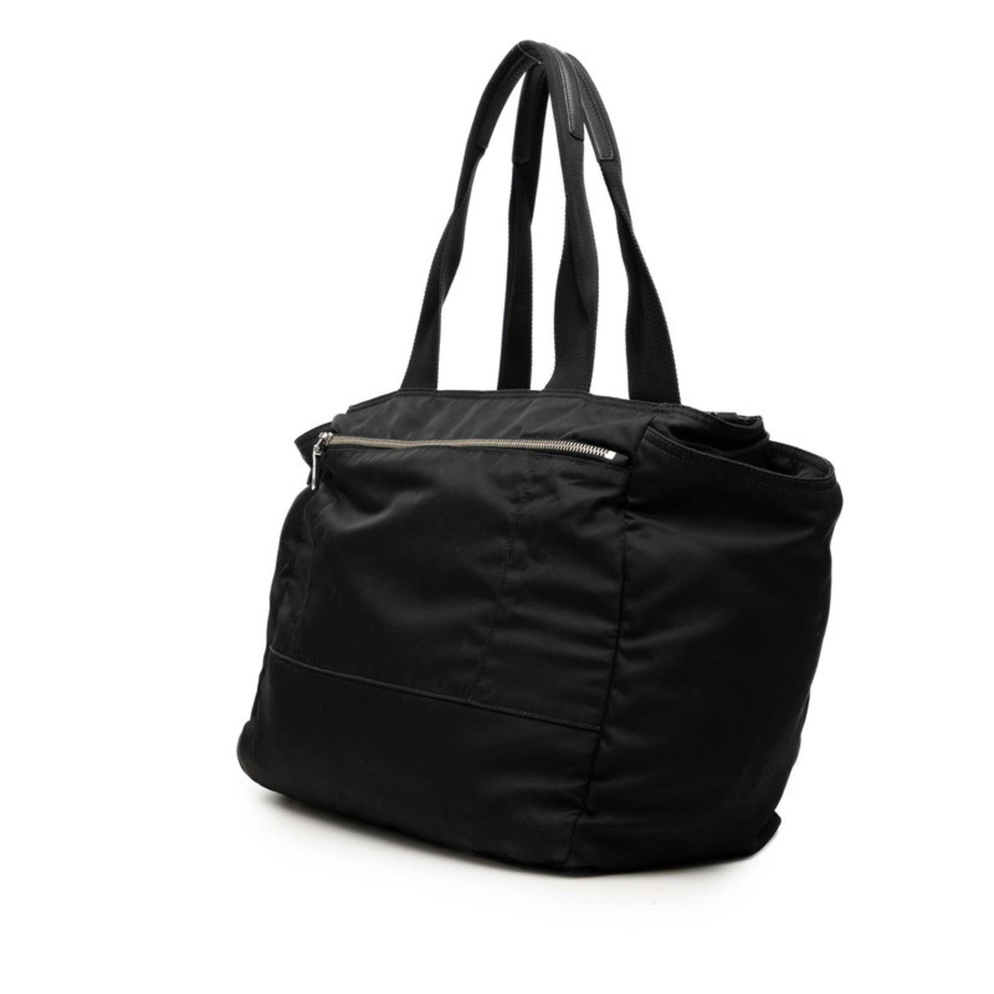 Prada Black Nylon Handbag Shoulder Bag (Pre-Owned)