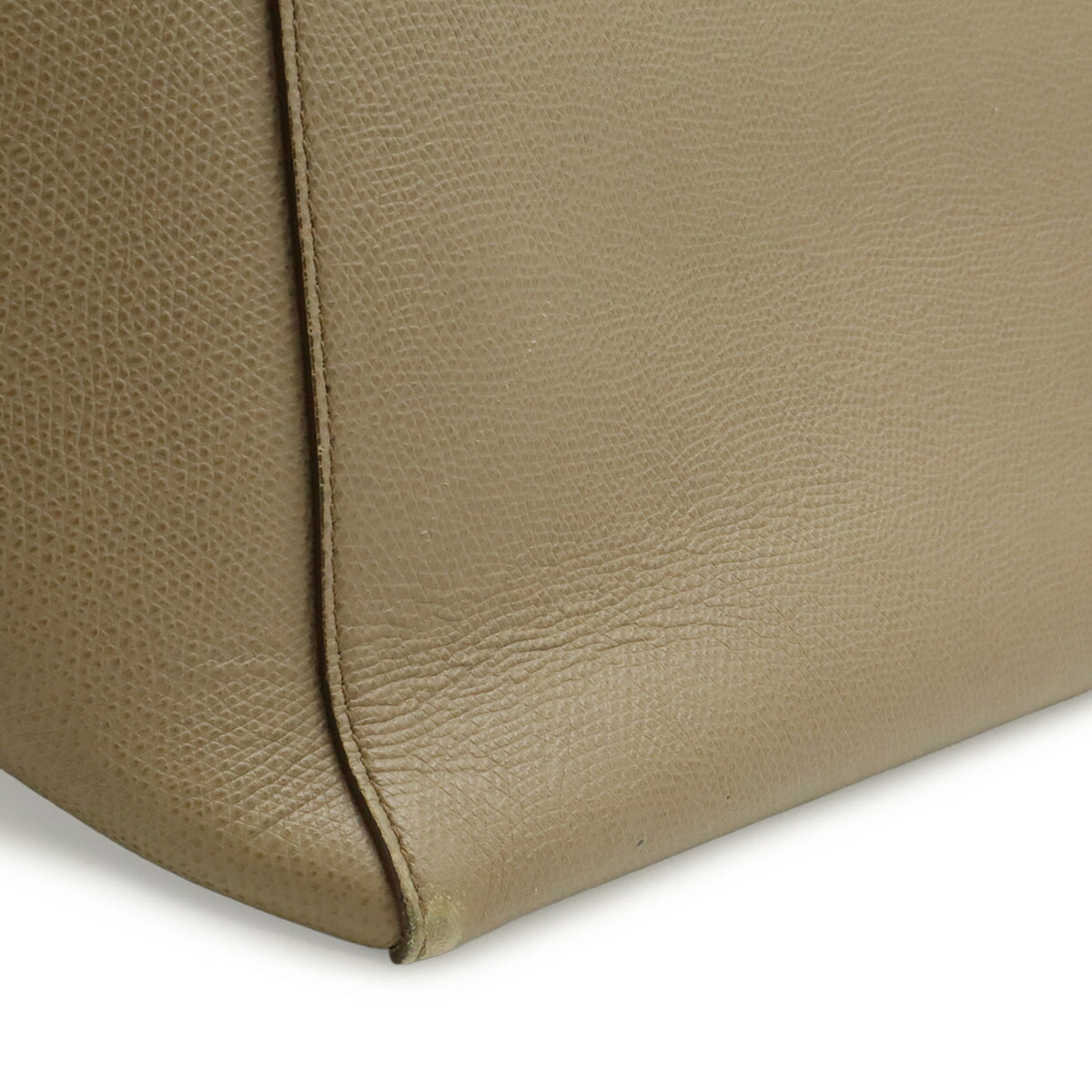Celine Cabas Grayish Leather Shoulder Bag Tote Bag (Pre-Owned)