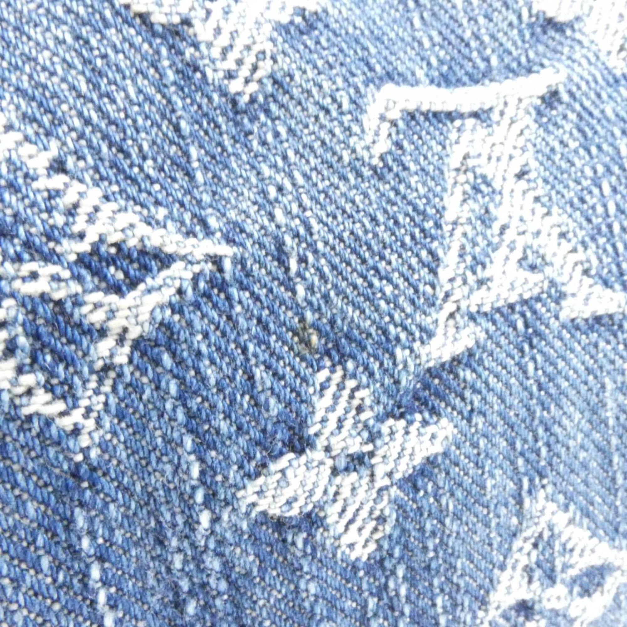 Louis Vuitton Blue Denim Canvas Boston Bag (Pre-Owned)