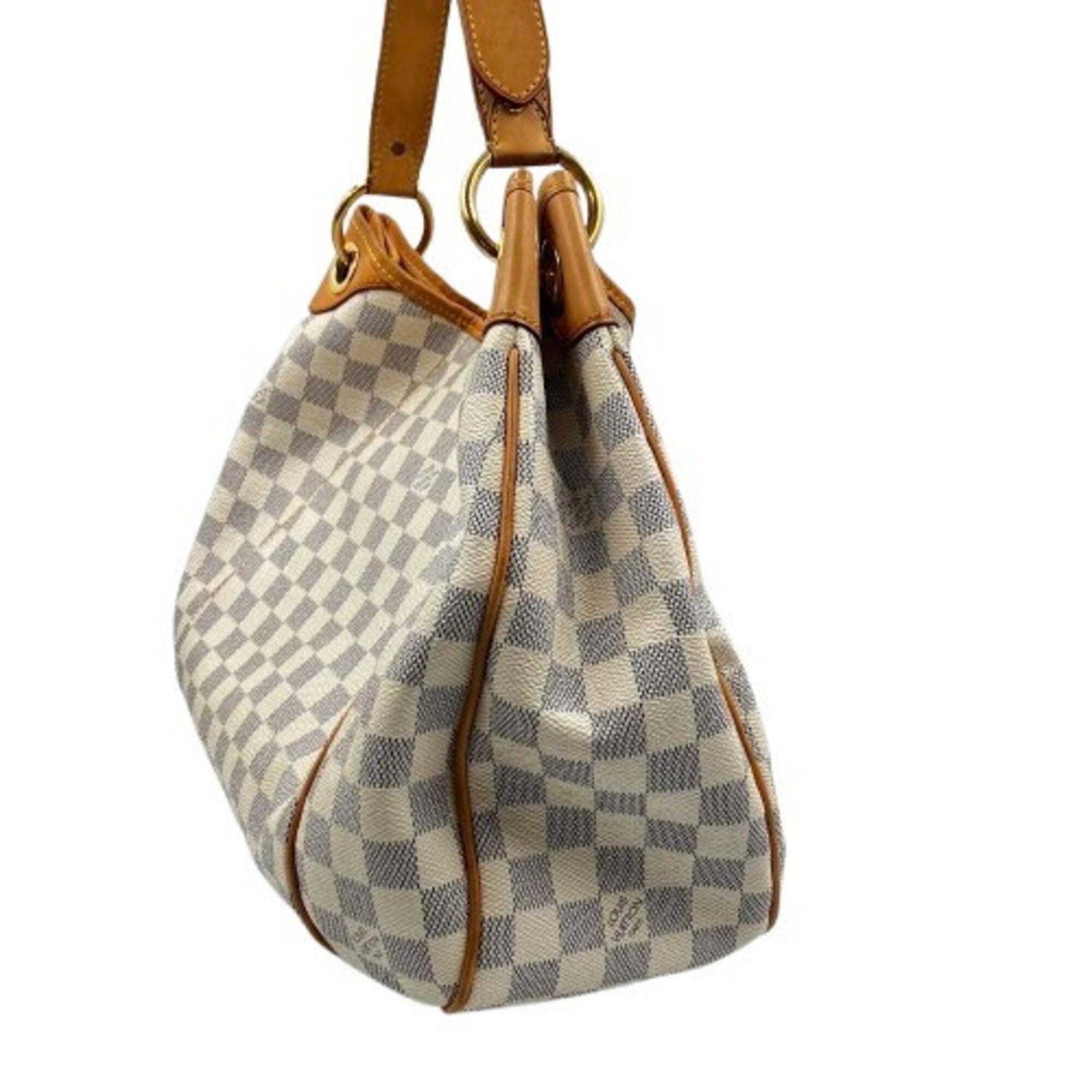 Louis Vuitton Damier Azur White Pvc Shoulder Bag (Pre-Owned)