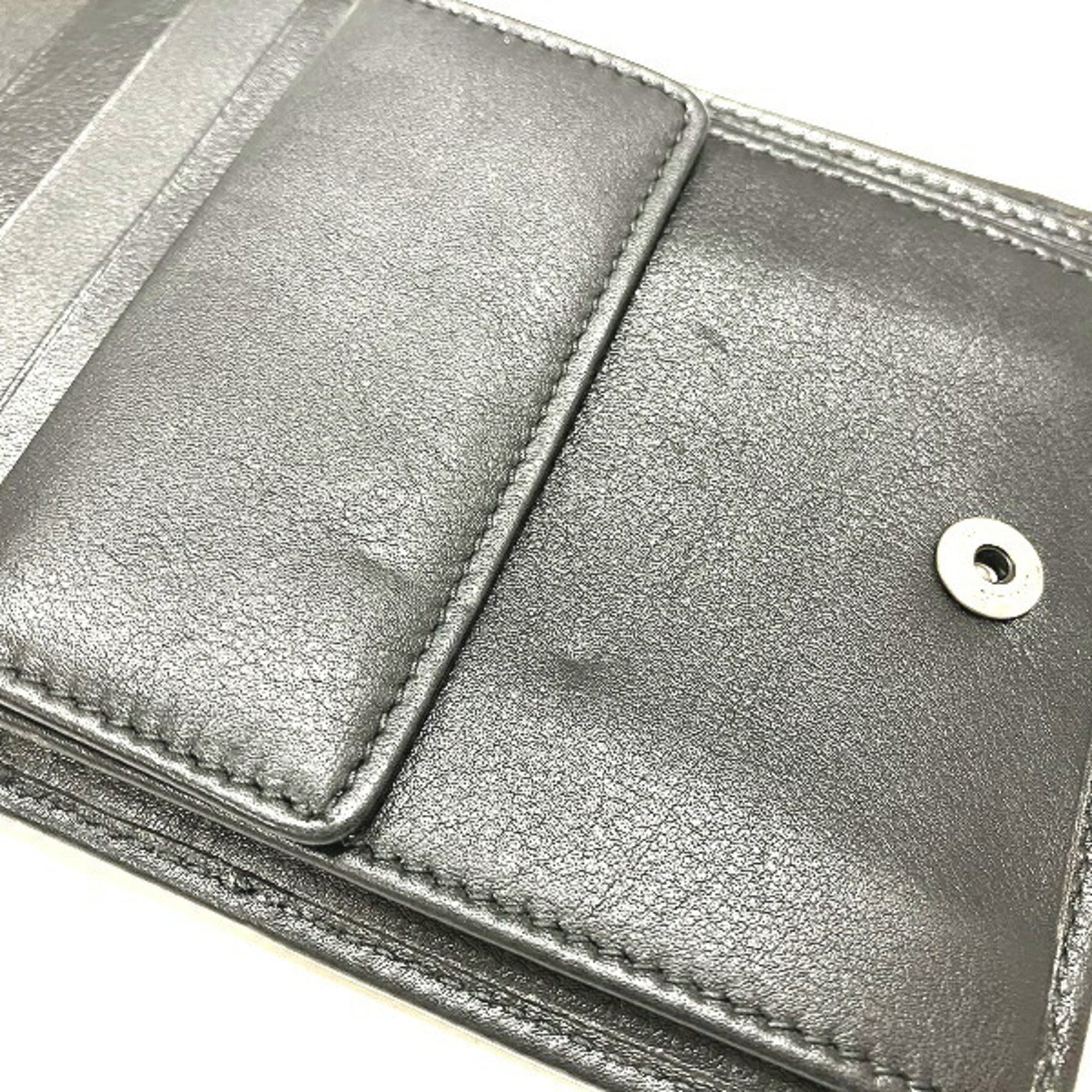Salvatore Ferragamo Black Leather Wallet (Bi-Fold) (Pre-Owned)