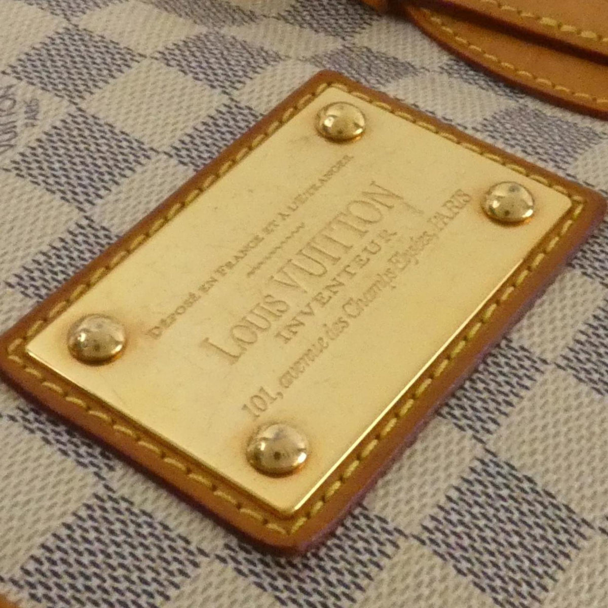 Louis Vuitton Damier Azur Azur Coated Canvas Handbag (Pre-Owned)
