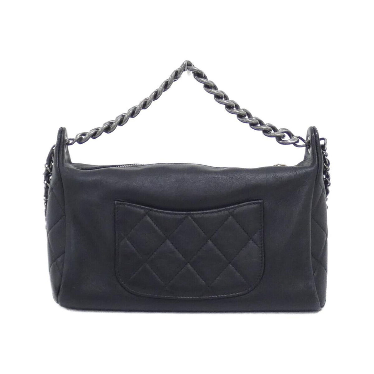 Chanel Black Leather Handbag (Pre-Owned)