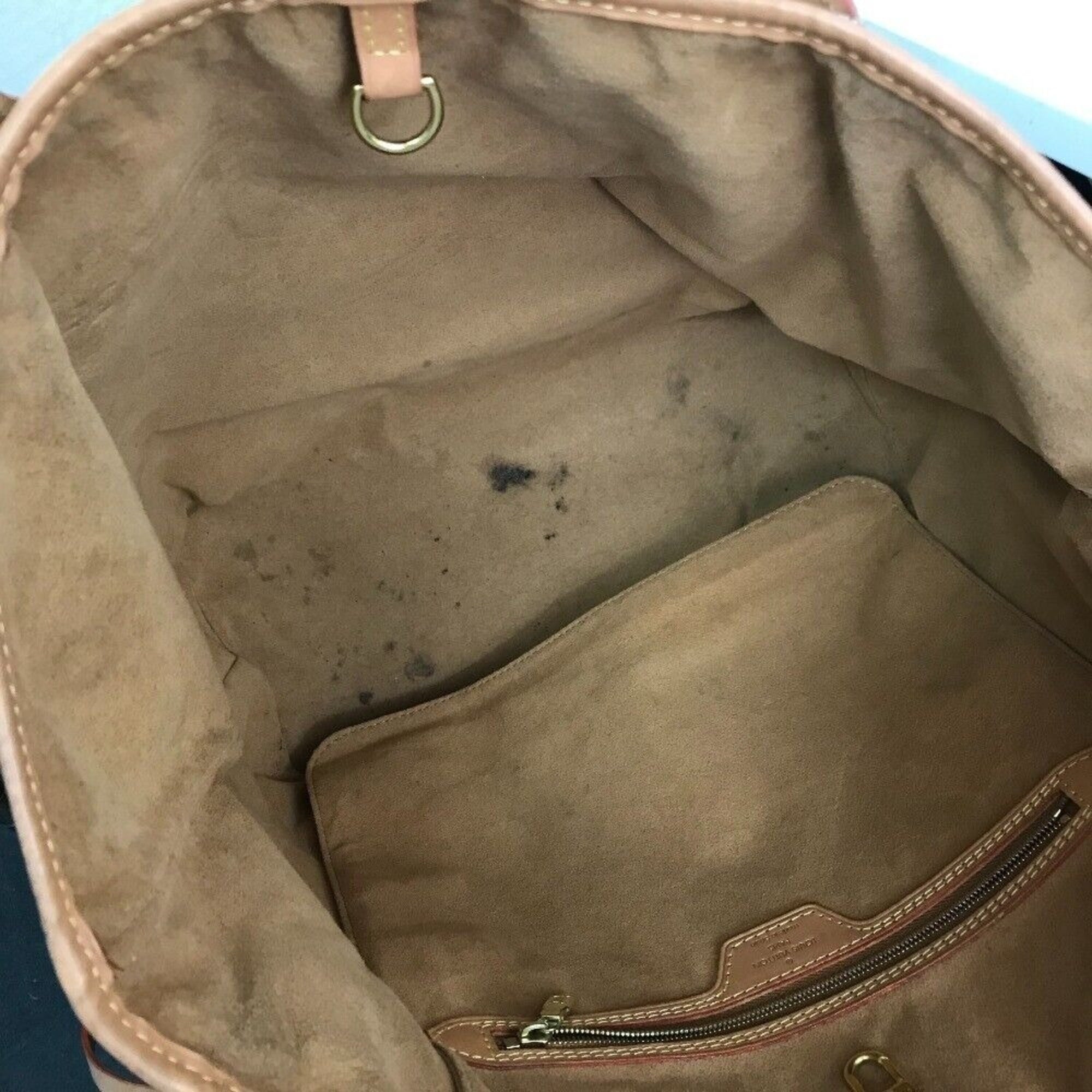 Louis Vuitton Navy Jacquard Shoulder Bag Tote Bag (Pre-Owned)
