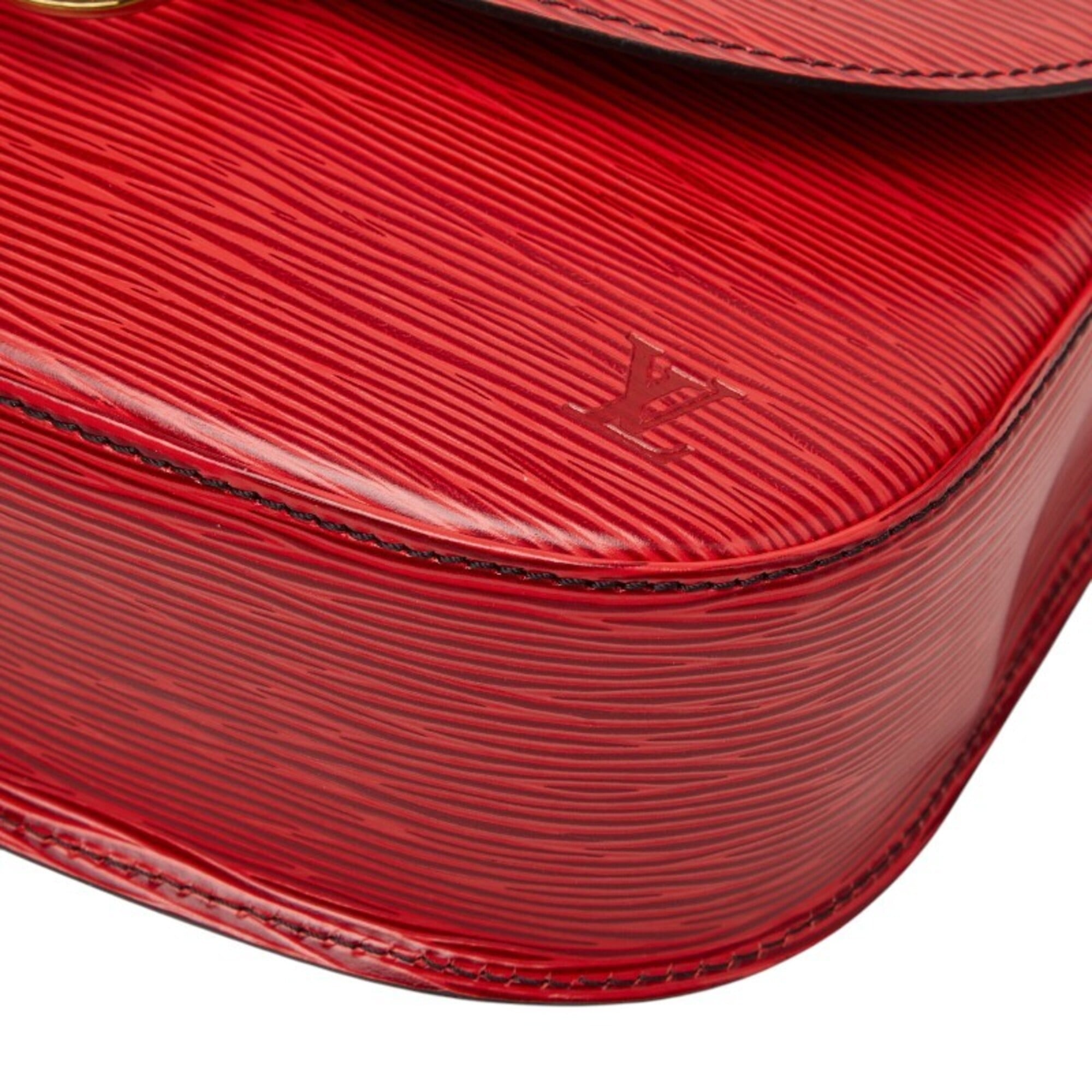 Louis Vuitton Castilian Red Leather Shoulder Bag (Pre-Owned)