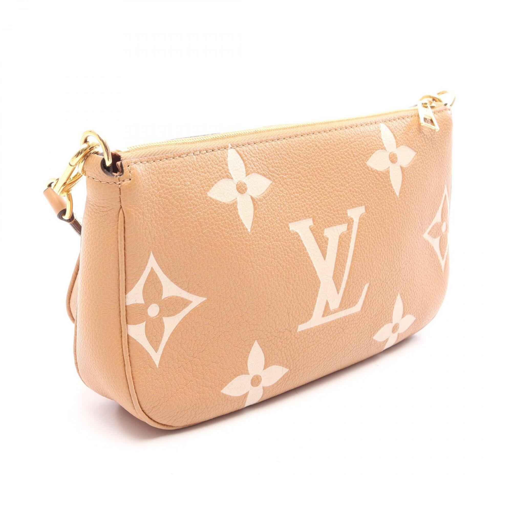 Louis Vuitton Monogram Empreinte Beige Monogram Empreinte Handbag Pochette Shoulder Bag (Pre-Owned)