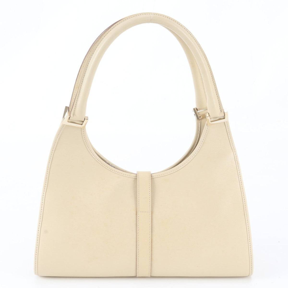 Gucci Beige Leather Handbag Shoulder Bag Tote Bag (Pre-Owned)